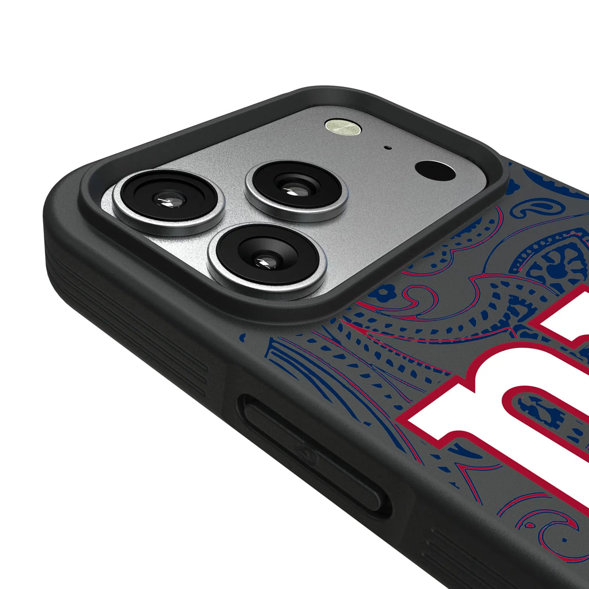 New York Giants Paisley iPhone Bump Phone Case for Apple iPhone - Detail#Device_iPhone 17 Pro