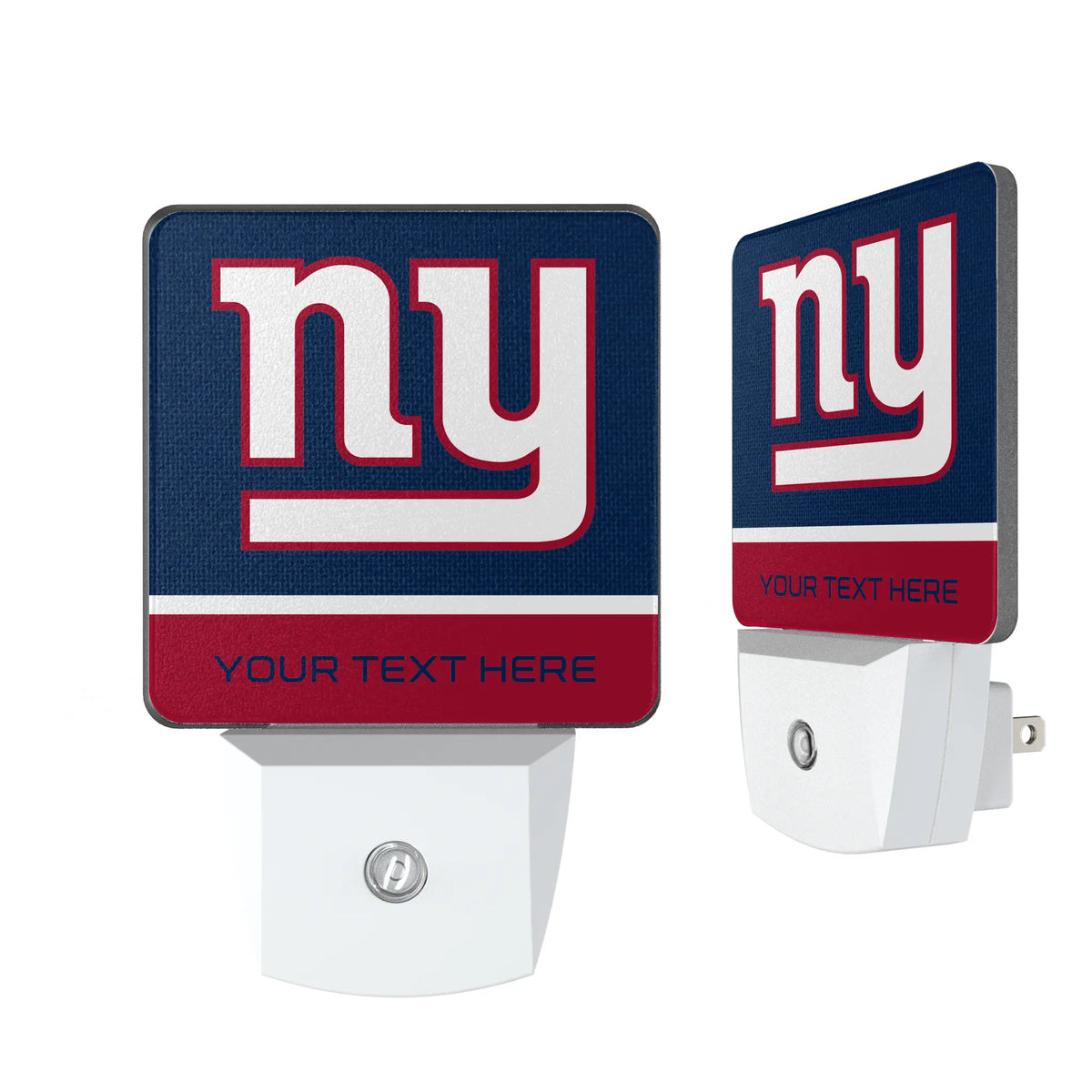 New York Giants Personalized Endzone Solid Night Light 2-Pack