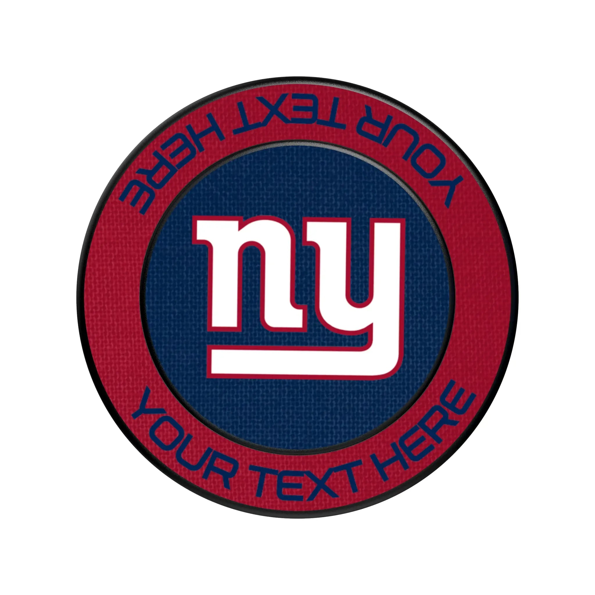 New York Giants Personalized Endzone Solid Popsockets Round Magnetic