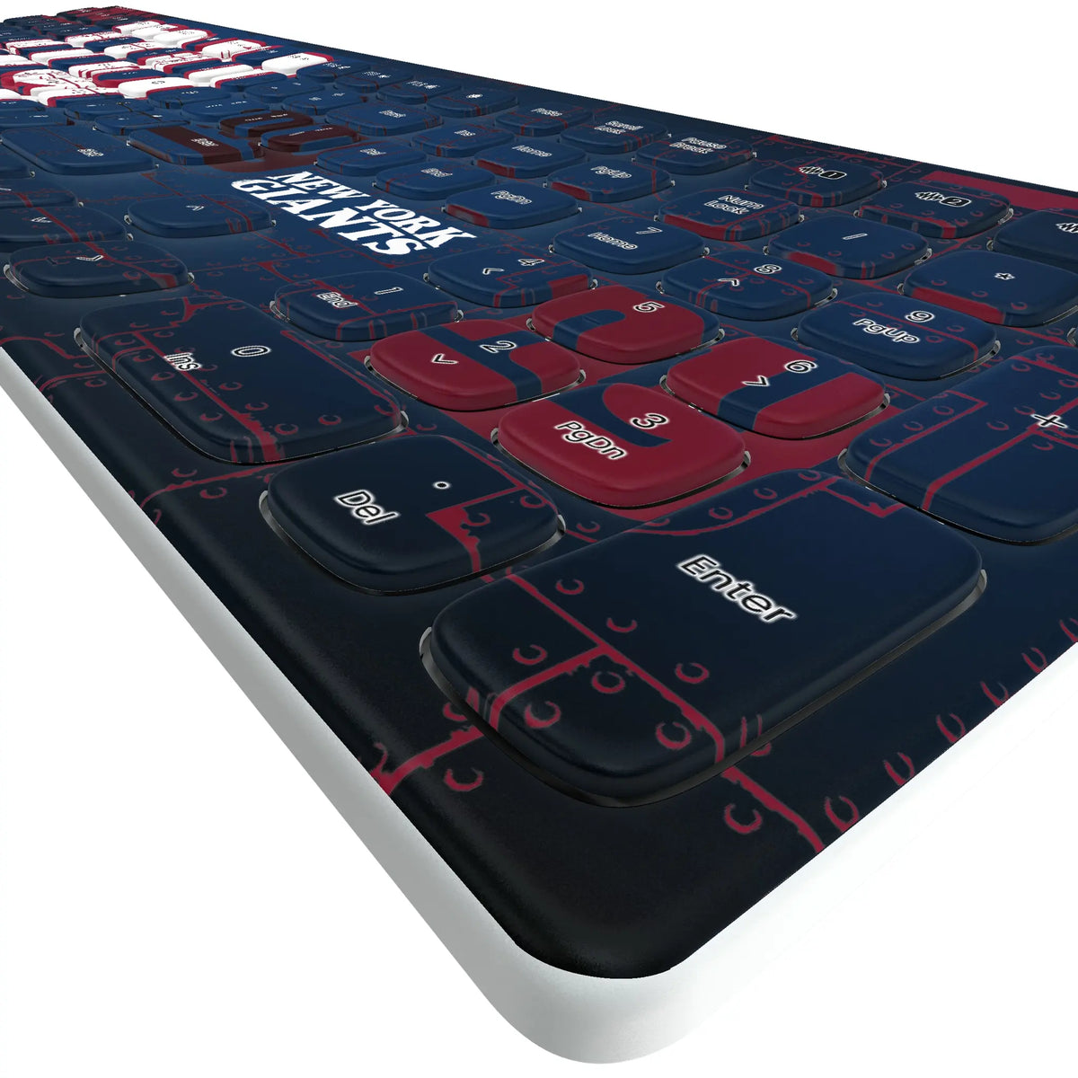New York Giants Rivet KKB605 Curved Wireless Keyboard - Detail