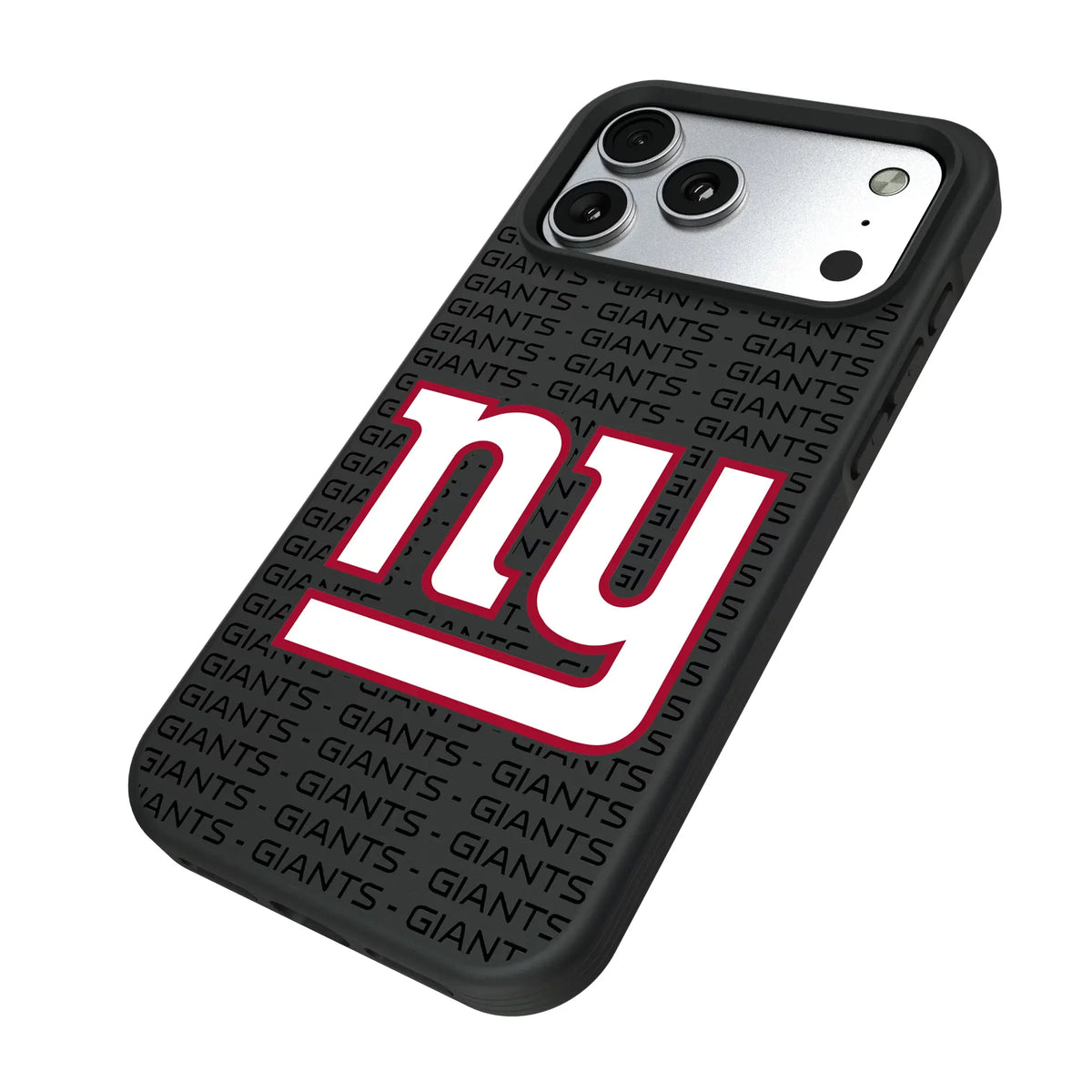 New York Giants Text Backdrop iPhone Bump Phone Case for Apple iPhone - Isometric View#Device_iPhone 17 Pro Max
