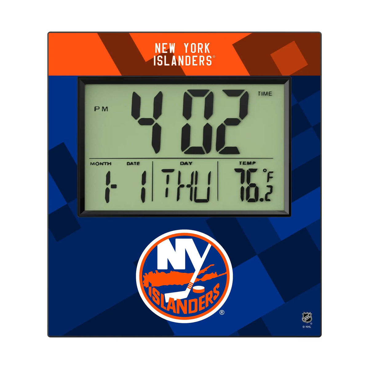 New York Islanders Color Block Wall Clock