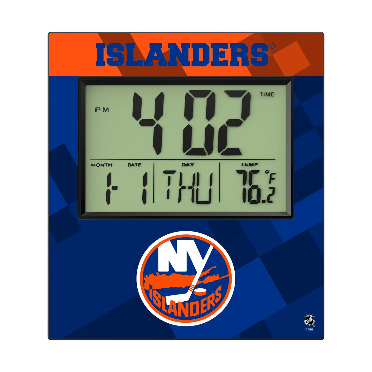 New York Islanders Color Block Wall Clock