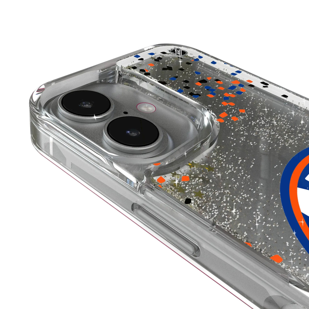 New York Islanders Confetti iPhone Glitter Phone Case for Apple iPhone - Detail#Device_iPhone 17