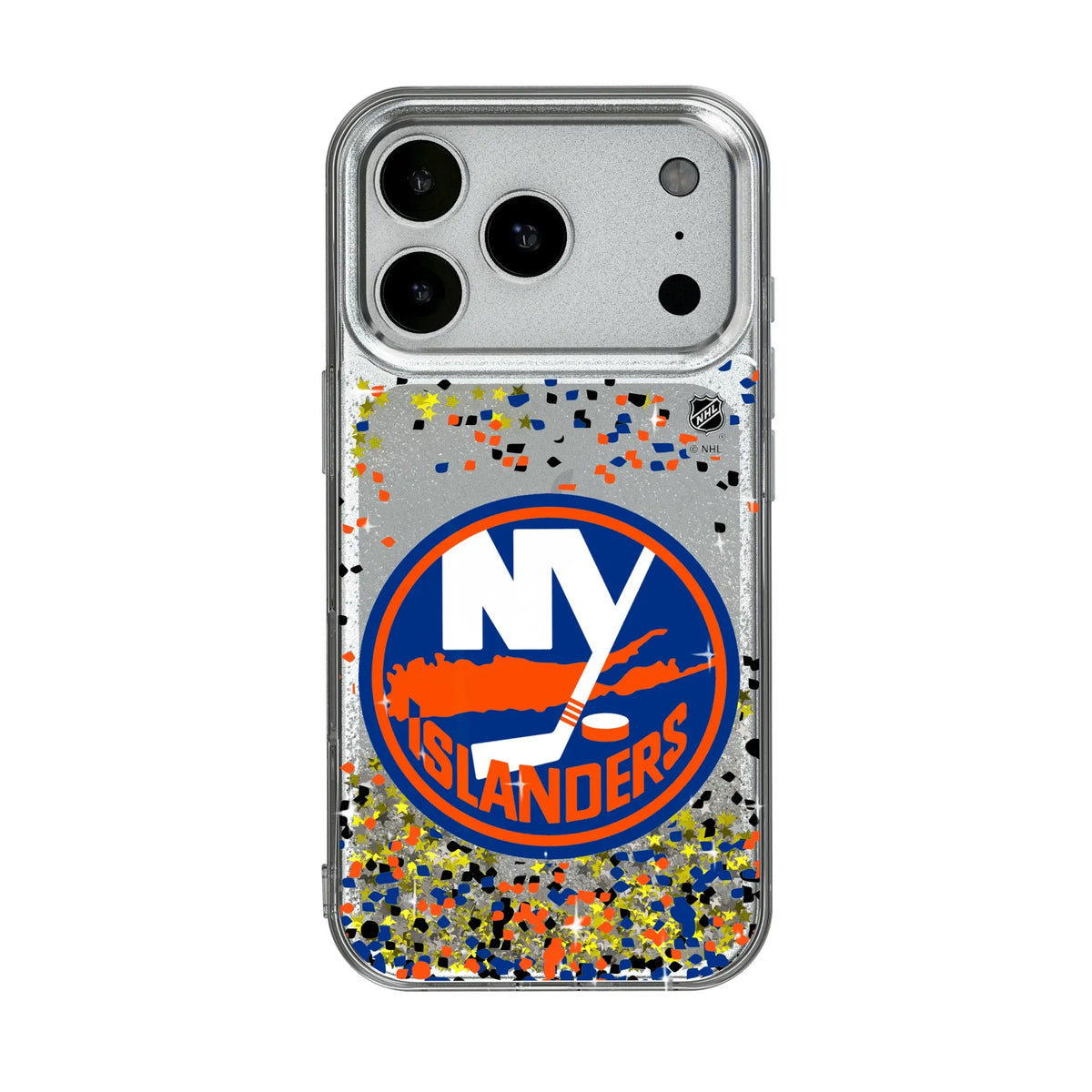 New York Islanders Confetti iPhone Glitter Phone Case for Apple iPhone#Device_iPhone 17 Pro