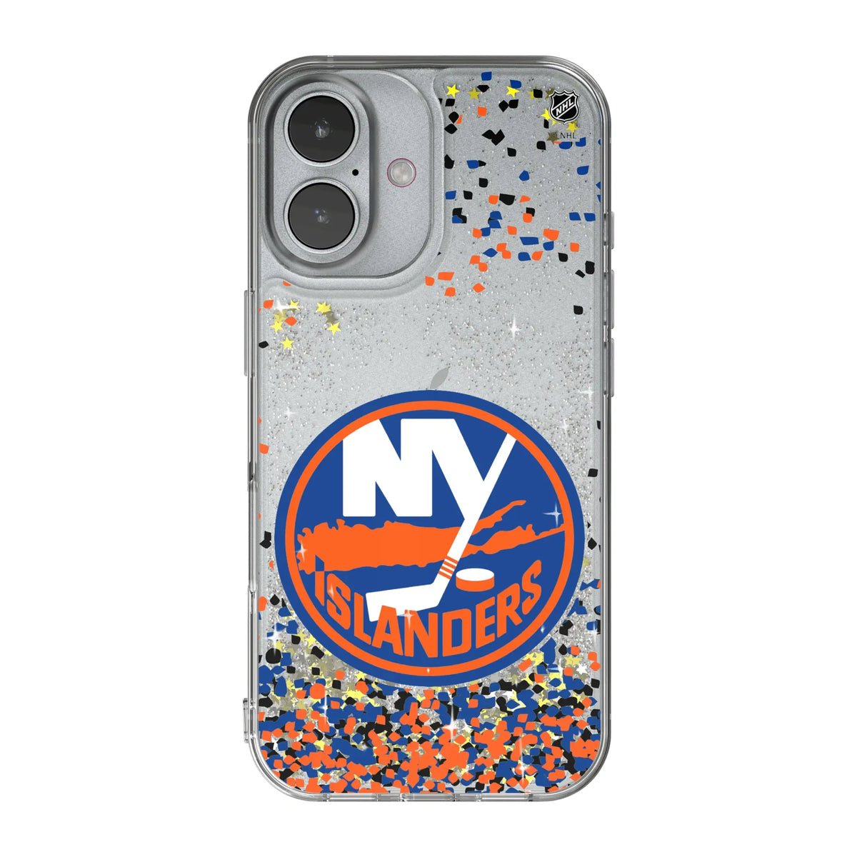 New York Islanders Confetti iPhone Glitter Phone Case for Apple iPhone#Device_iPhone 17