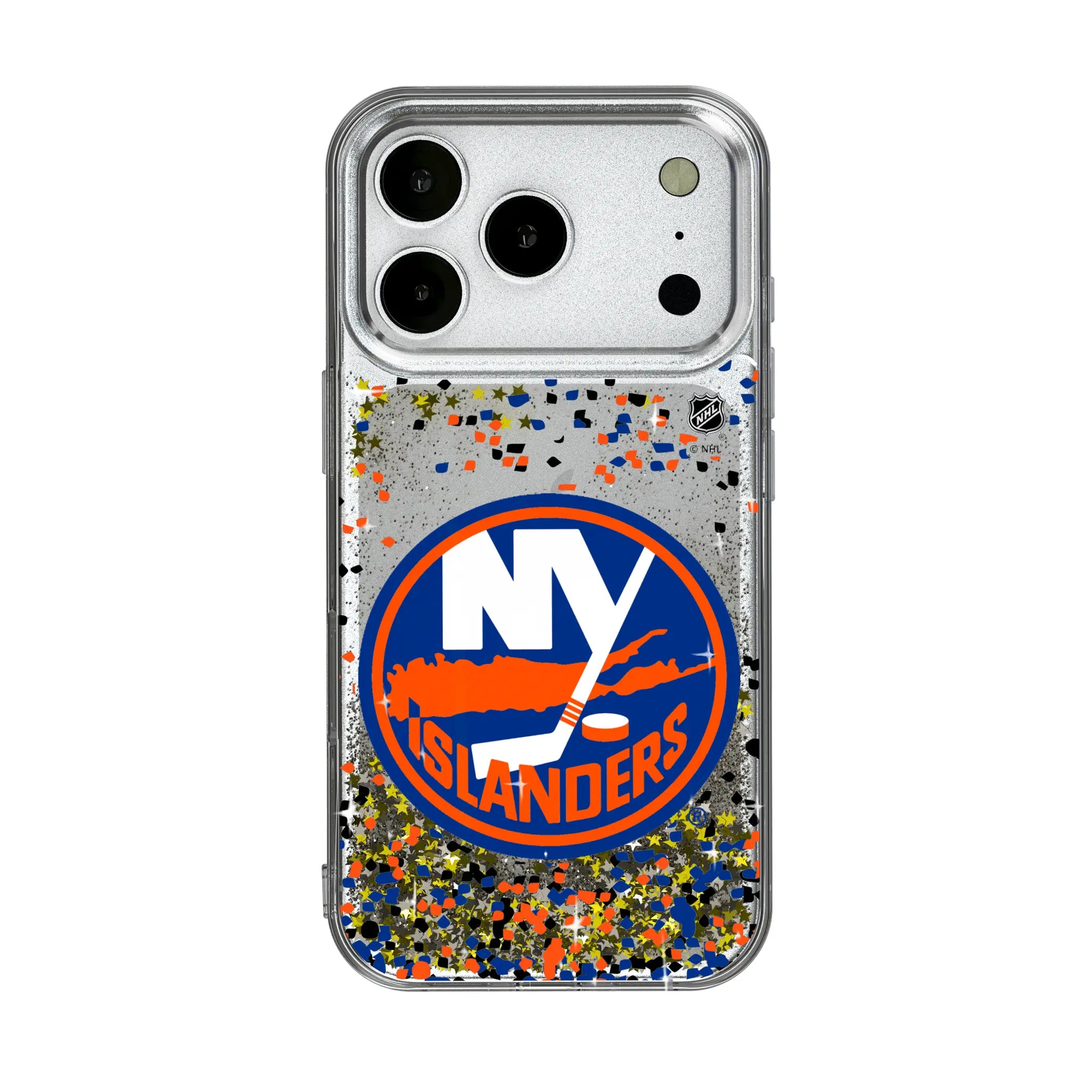 New York Islanders Confetti iPhone Glitter Phone Case for Apple iPhone