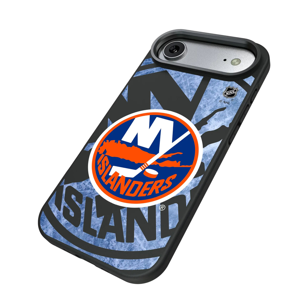 New York Islanders Ice Tilt iPhone Bump Phone Case for Apple iPhone - Isometric View#Device_iPhone Air