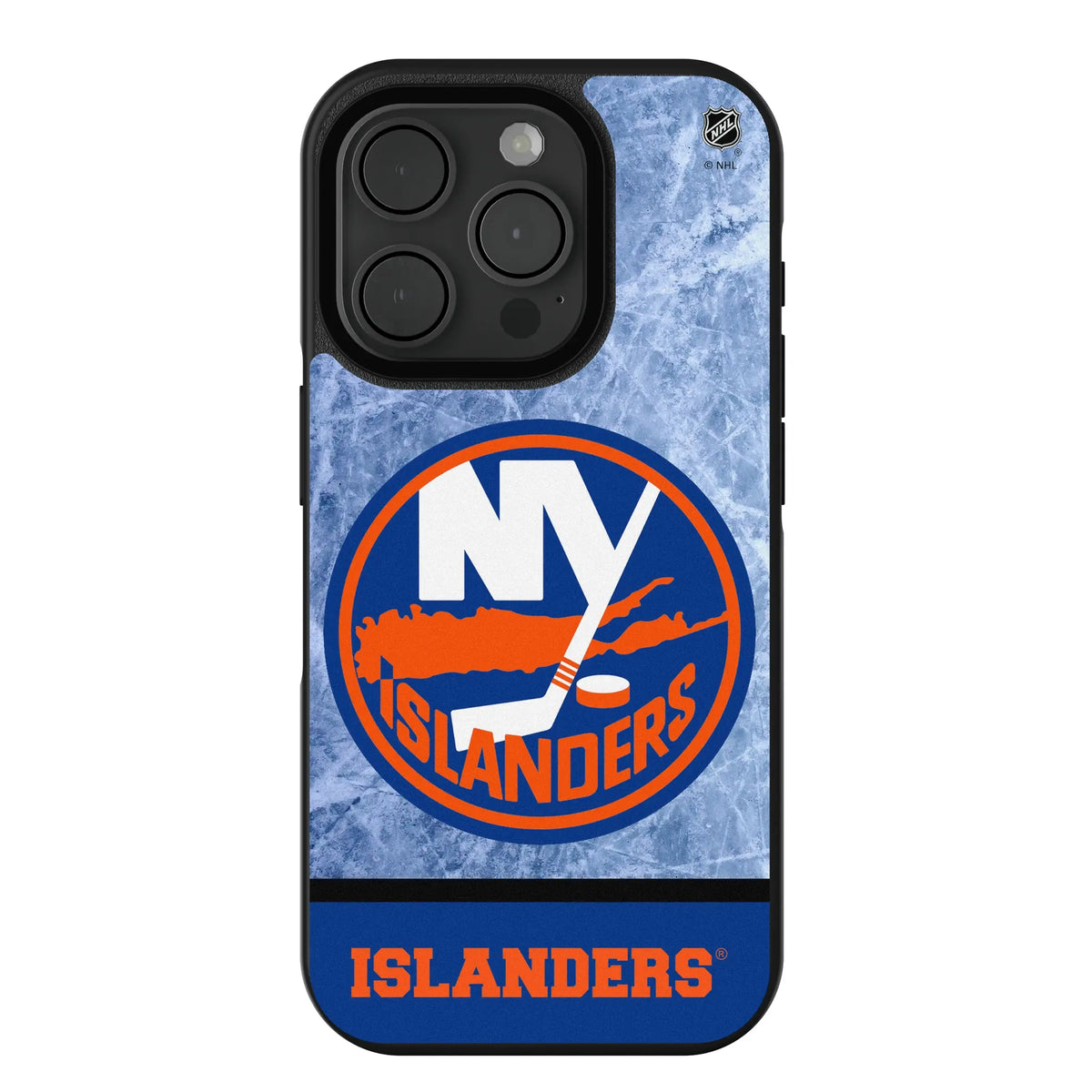 New York Islanders Ice Wordmark iPhone Bump Phone Case for Apple iPhone#Device_iPhone 15 Pro