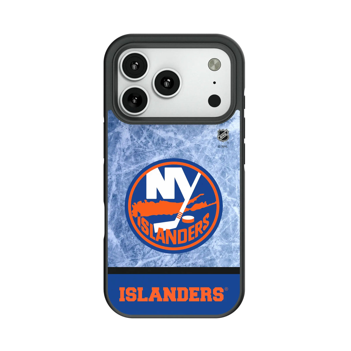 New York Islanders Ice Wordmark Bump Phone Case for Apple iPhone