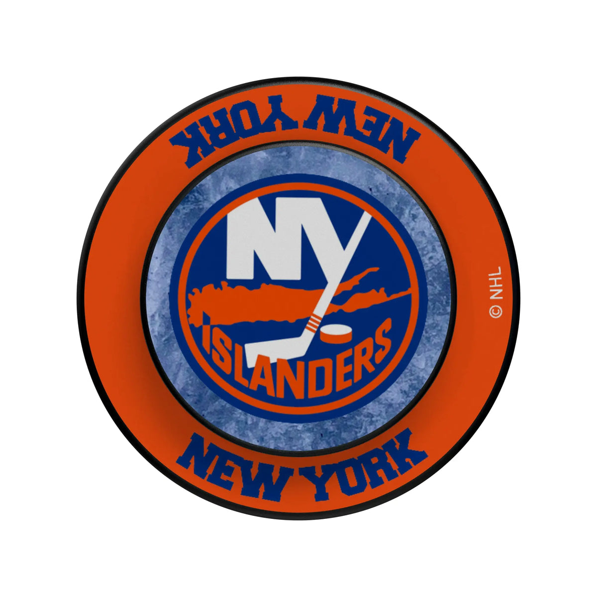 New York Islanders Ice Wordmark Popsockets Round Magnetic