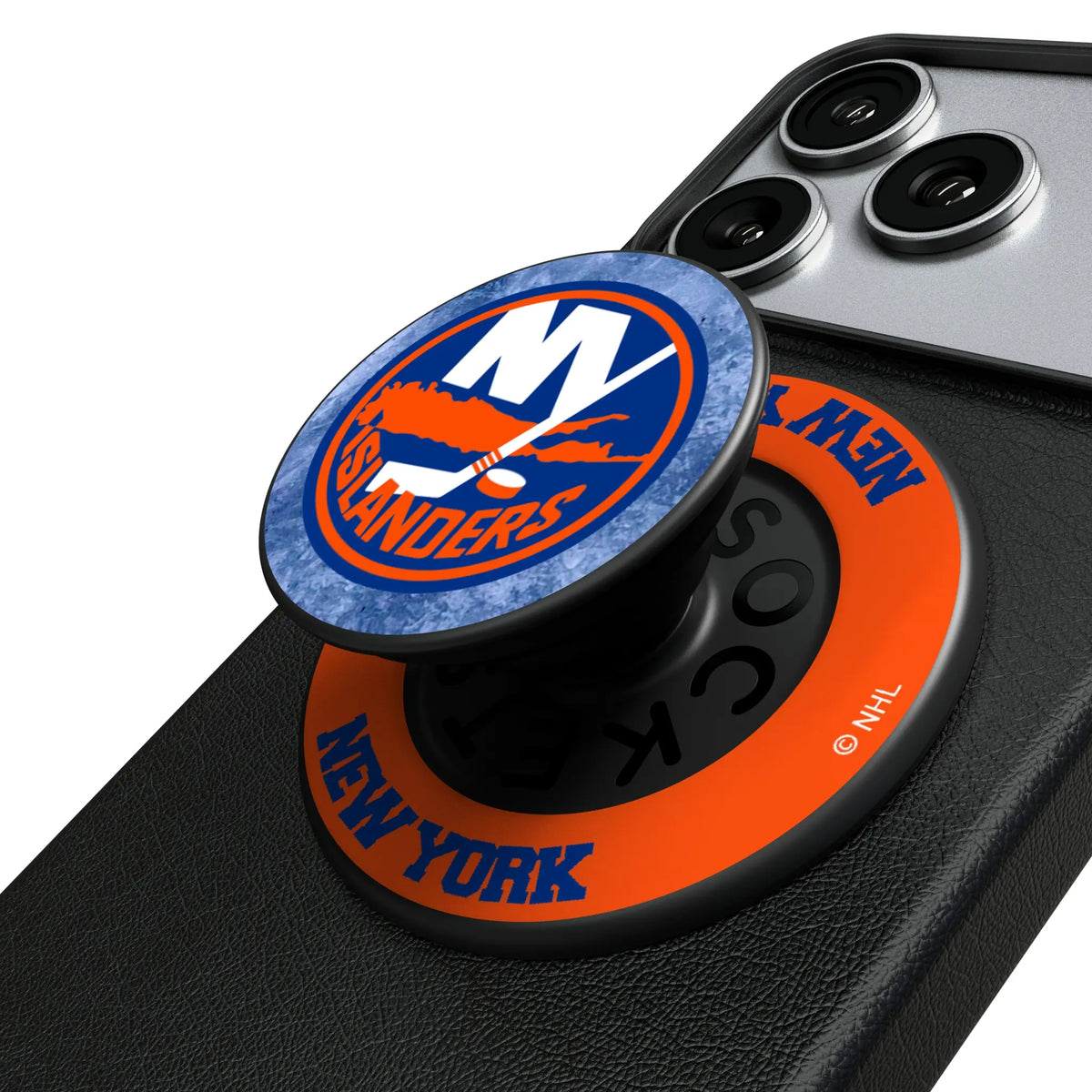 New York Islanders Ice Wordmark Popsockets Round Magnetic