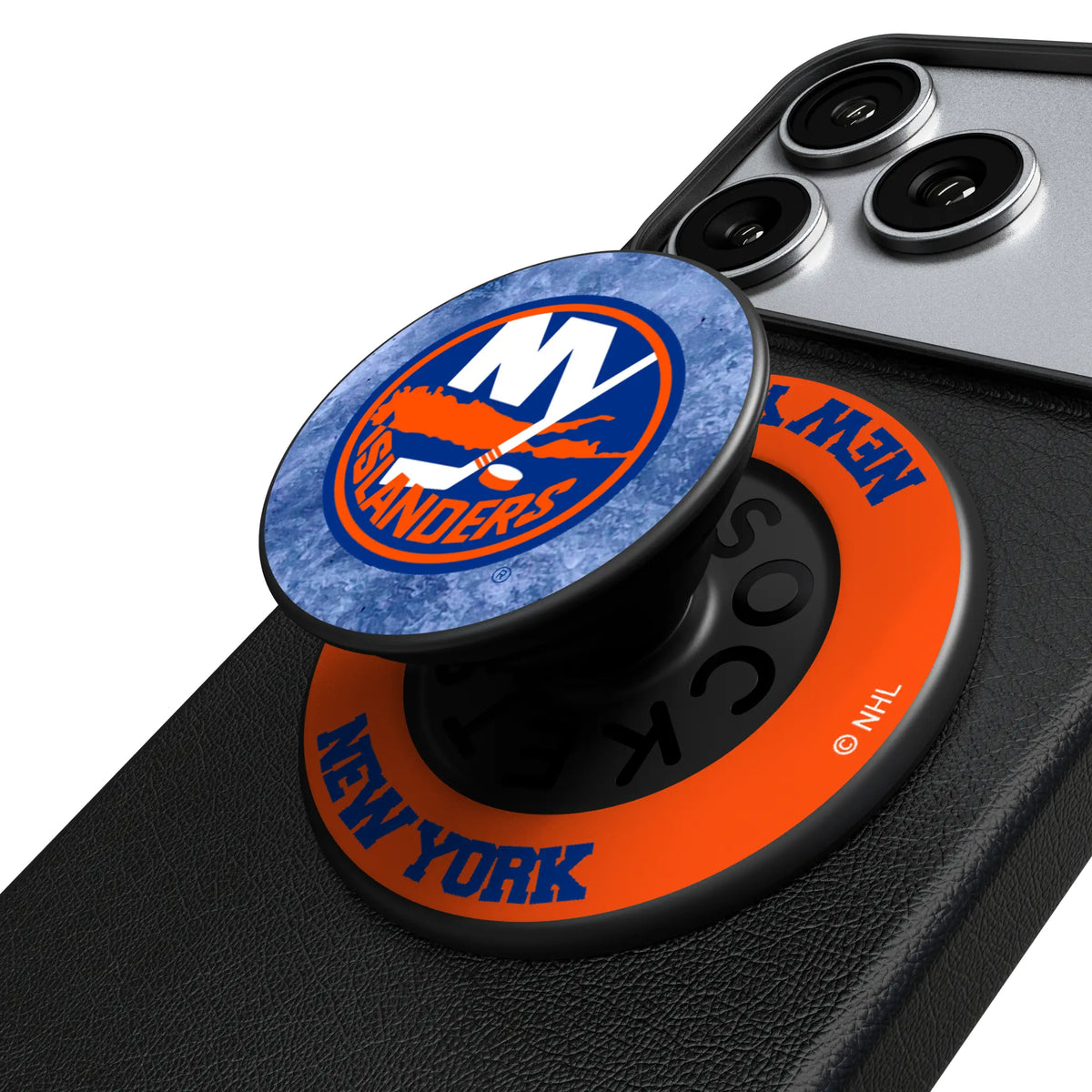 New York Islanders Ice Wordmark Popsockets Round Magnetic