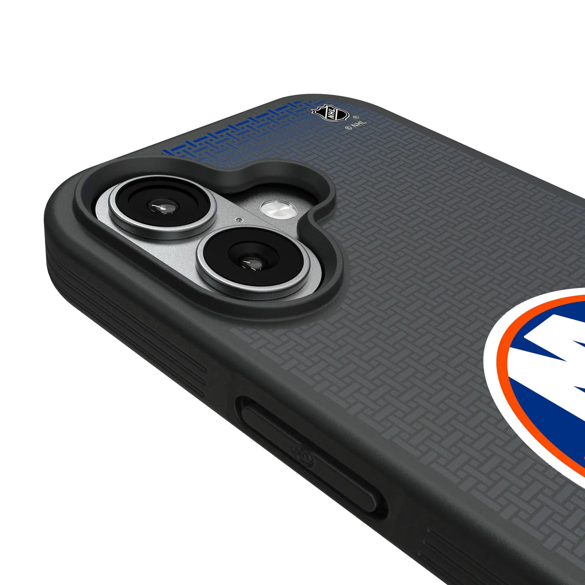 New York Islanders Linen iPhone Bump Phone Case for Apple iPhone - Detail#Device_iPhone 17