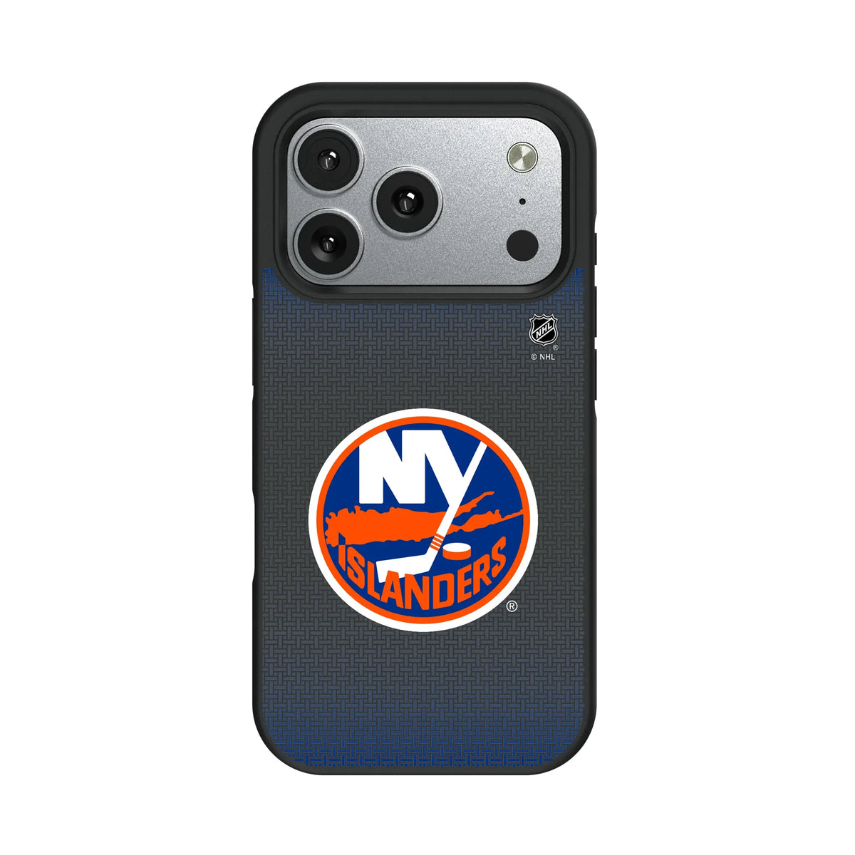 New York Islanders Linen iPhone Bump Phone Case for Apple iPhone#Device_iPhone 17 Pro