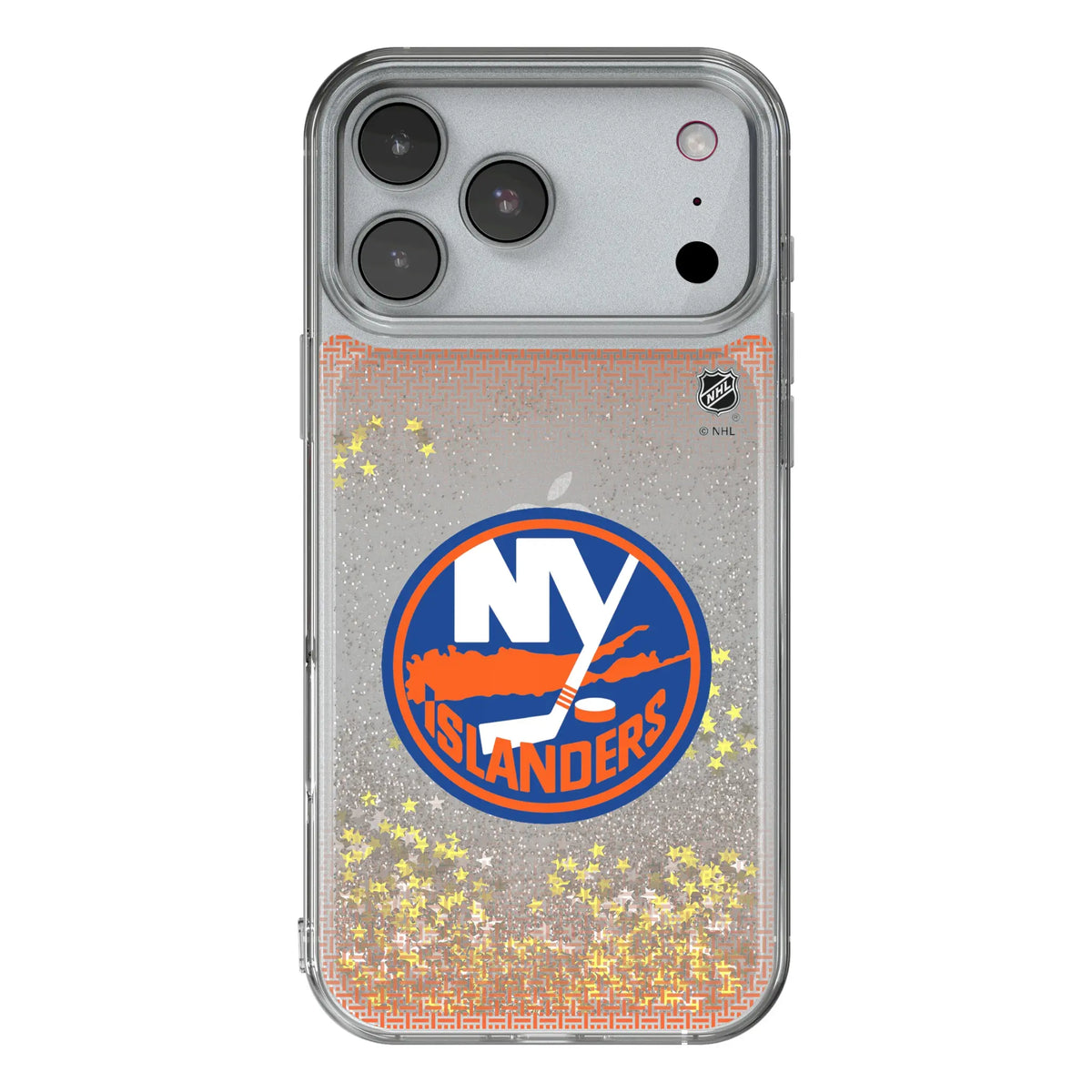 New York Islanders Linen iPhone Glitter Phone Case for Apple iPhone#Device_iPhone 17 Pro Max