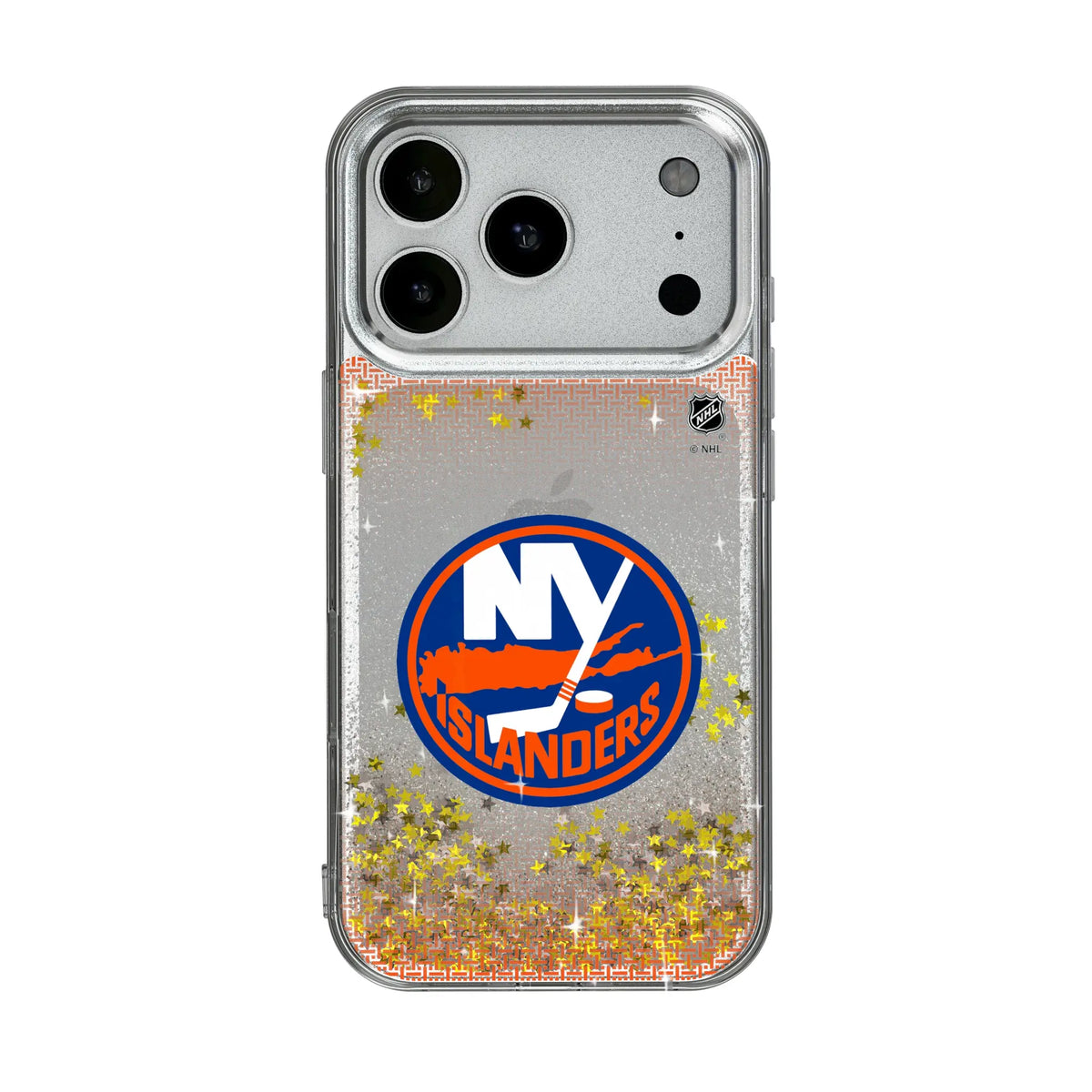 New York Islanders Linen iPhone Glitter Phone Case for Apple iPhone#Device_iPhone 17 Pro