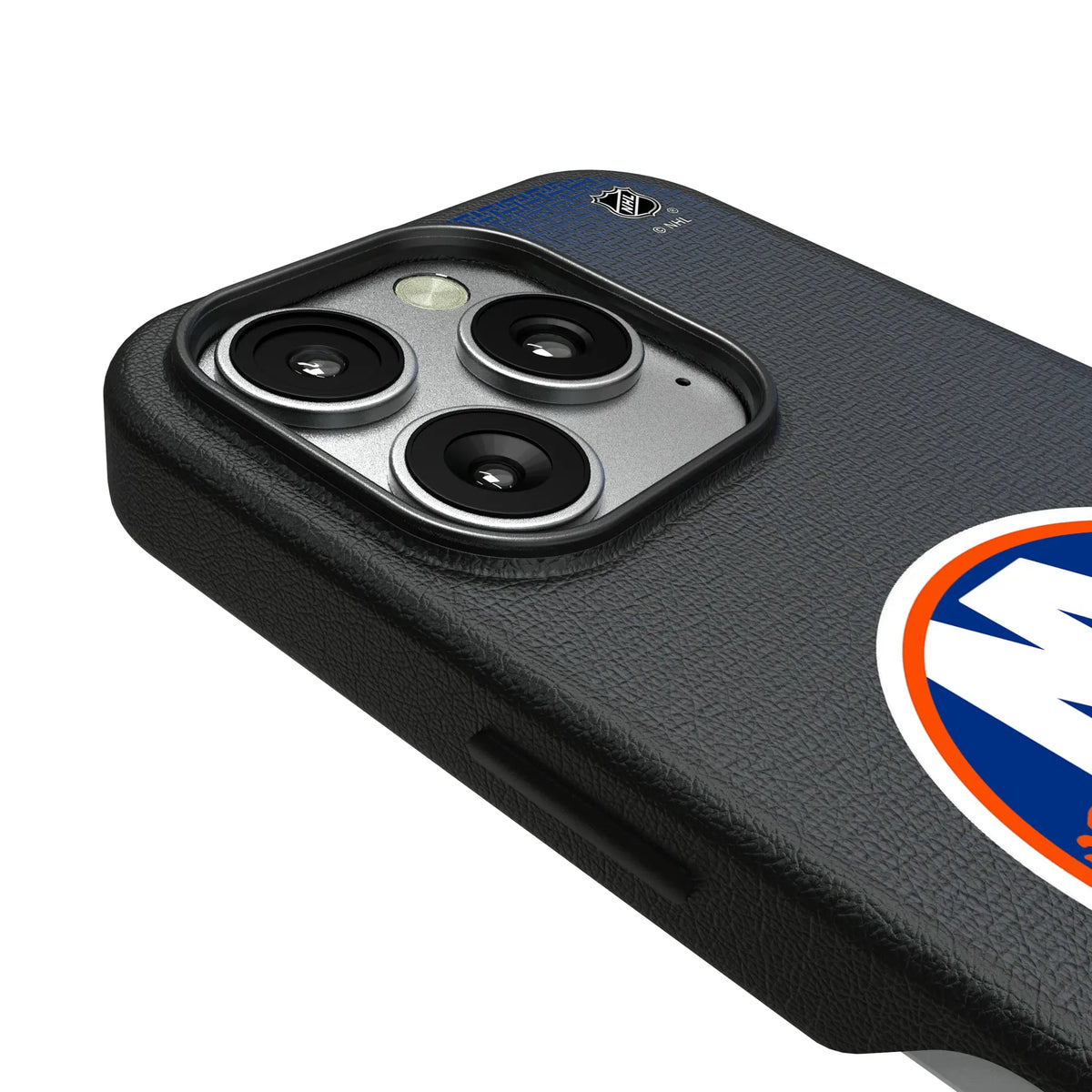 New York Islanders Linen iPhone MagSafe Compatible Phone Case for Apple iPhone - Detail#Device_iPhone 16 Pro