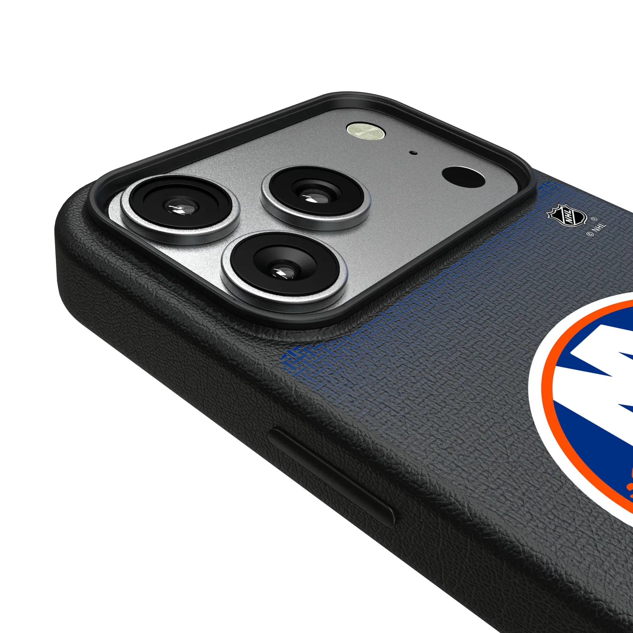 New York Islanders Linen iPhone MagSafe Compatible Phone Case for Apple iPhone - Detail#Device_iPhone 17 Pro