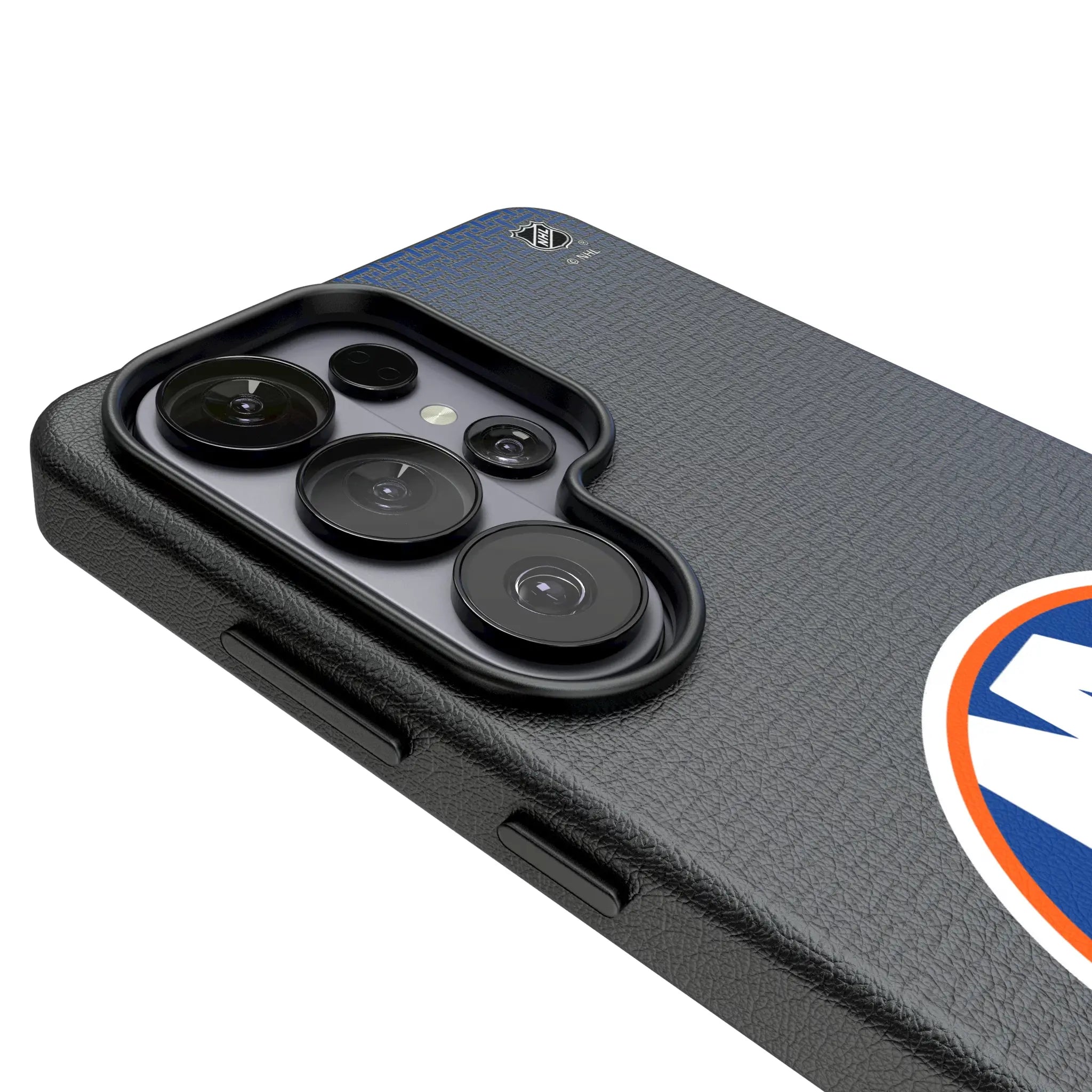 New York Islanders Linen Galaxy MagSafe Compatible Phone Case for Samsung Galaxy - Detail#Device_Galaxy S26 Ultra