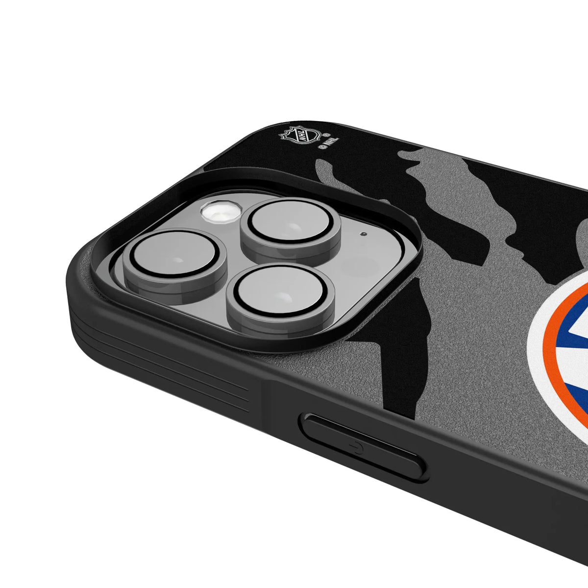 New York Islanders Monocolor Tilt iPhone Bump Phone Case for Apple iPhone - Detail#Device_iPhone 15 Pro