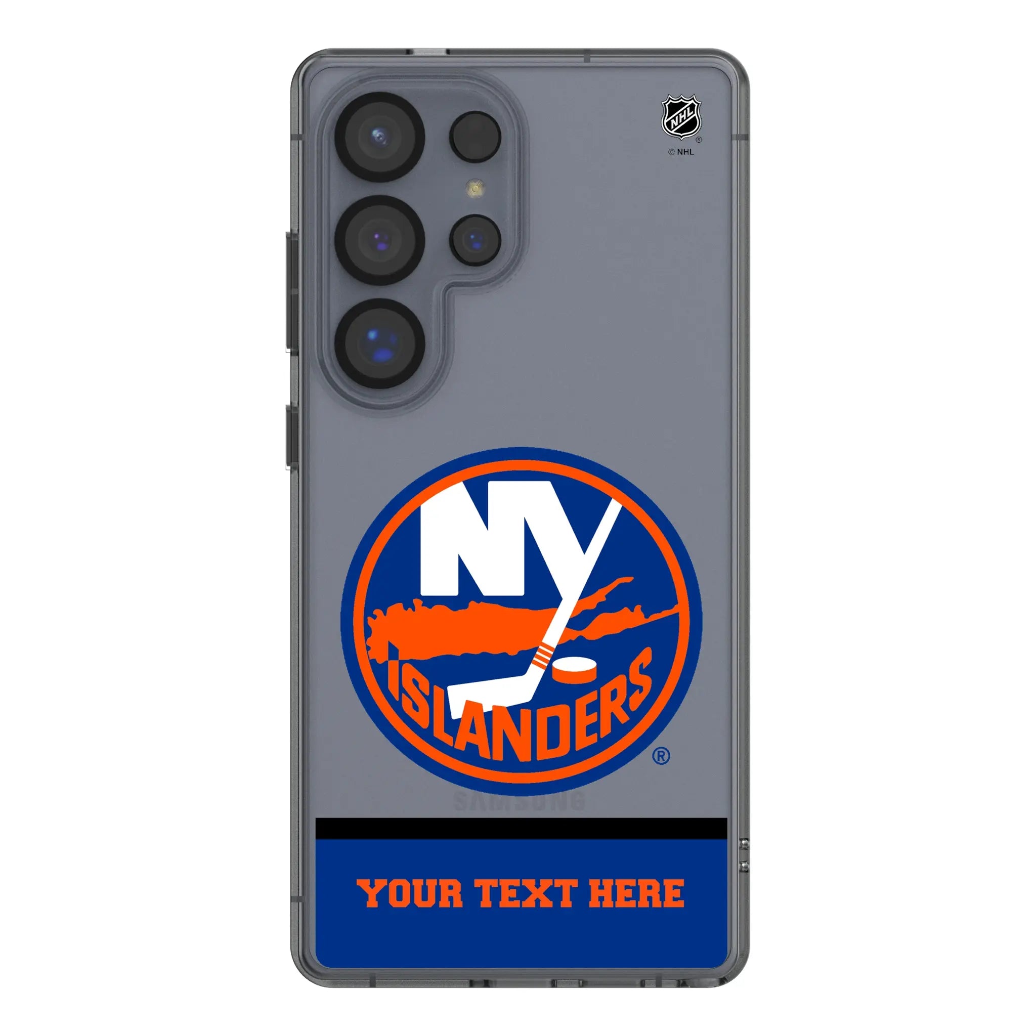 New York Islanders Personalized EndZone Plus Galaxy Clear Phone Case for Samsung Galaxy#Device_Galaxy S25 Ultra