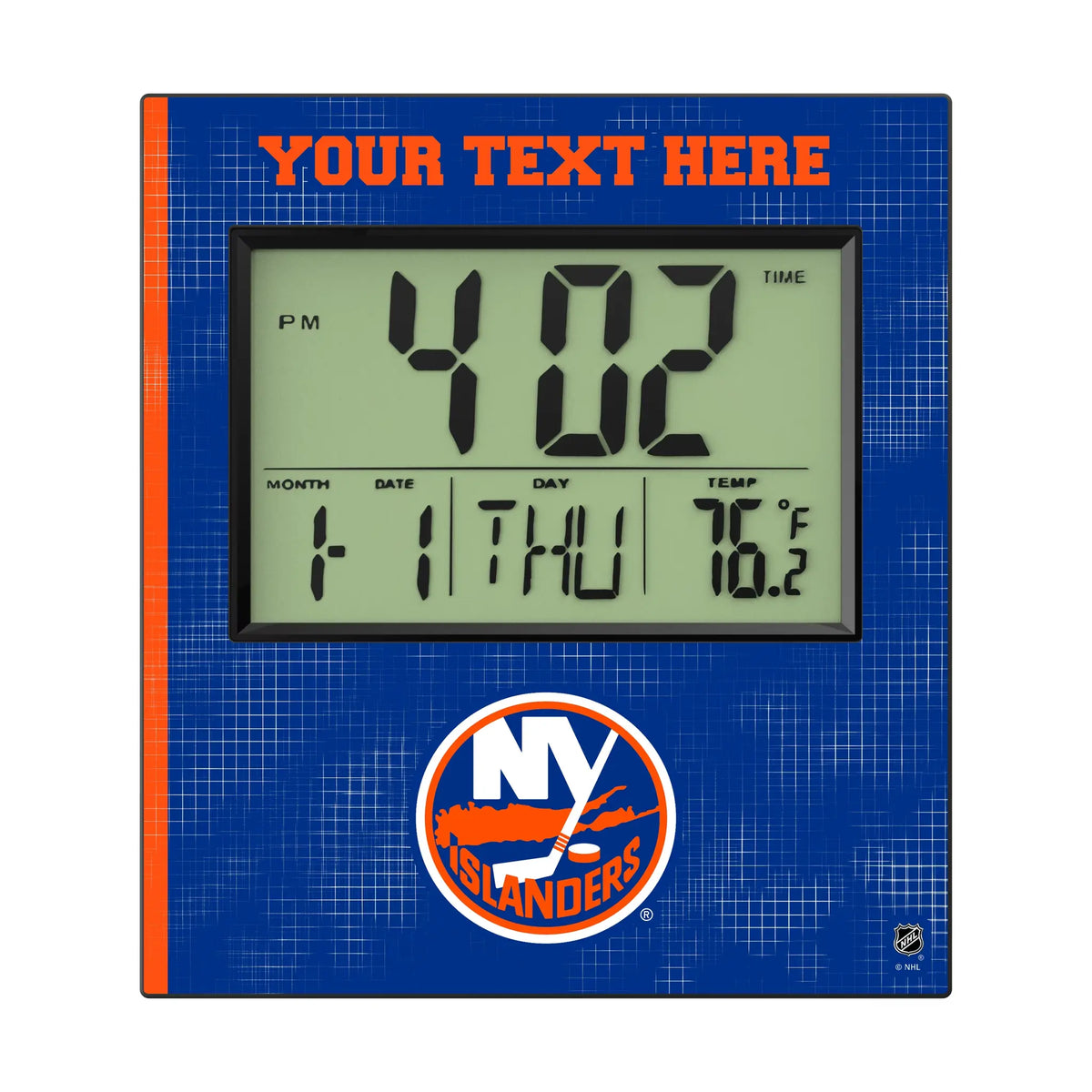 New York Islanders Personalized Hatch Wall Clock