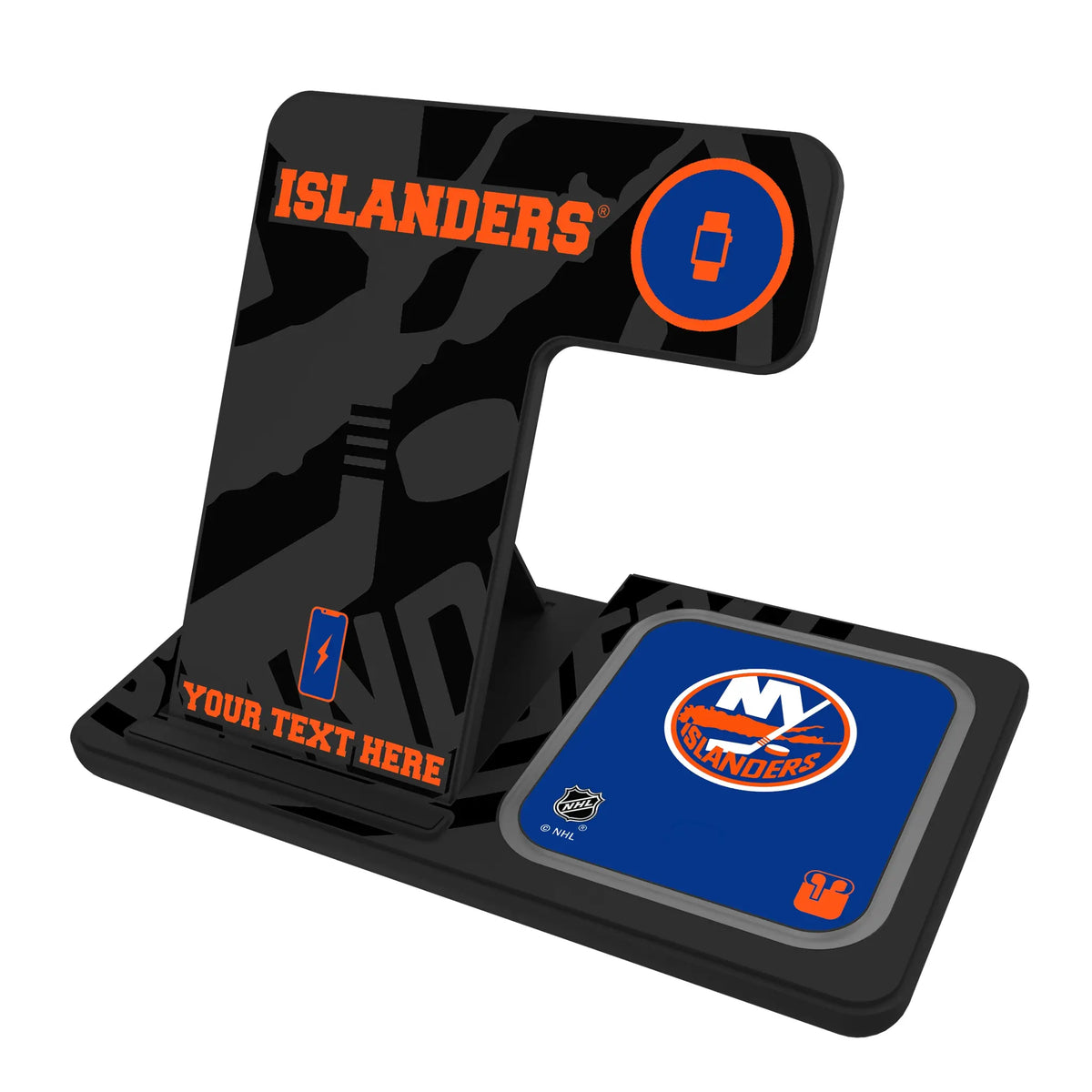 New York Islanders Personalized Tilt 3 in 1 Charging Station