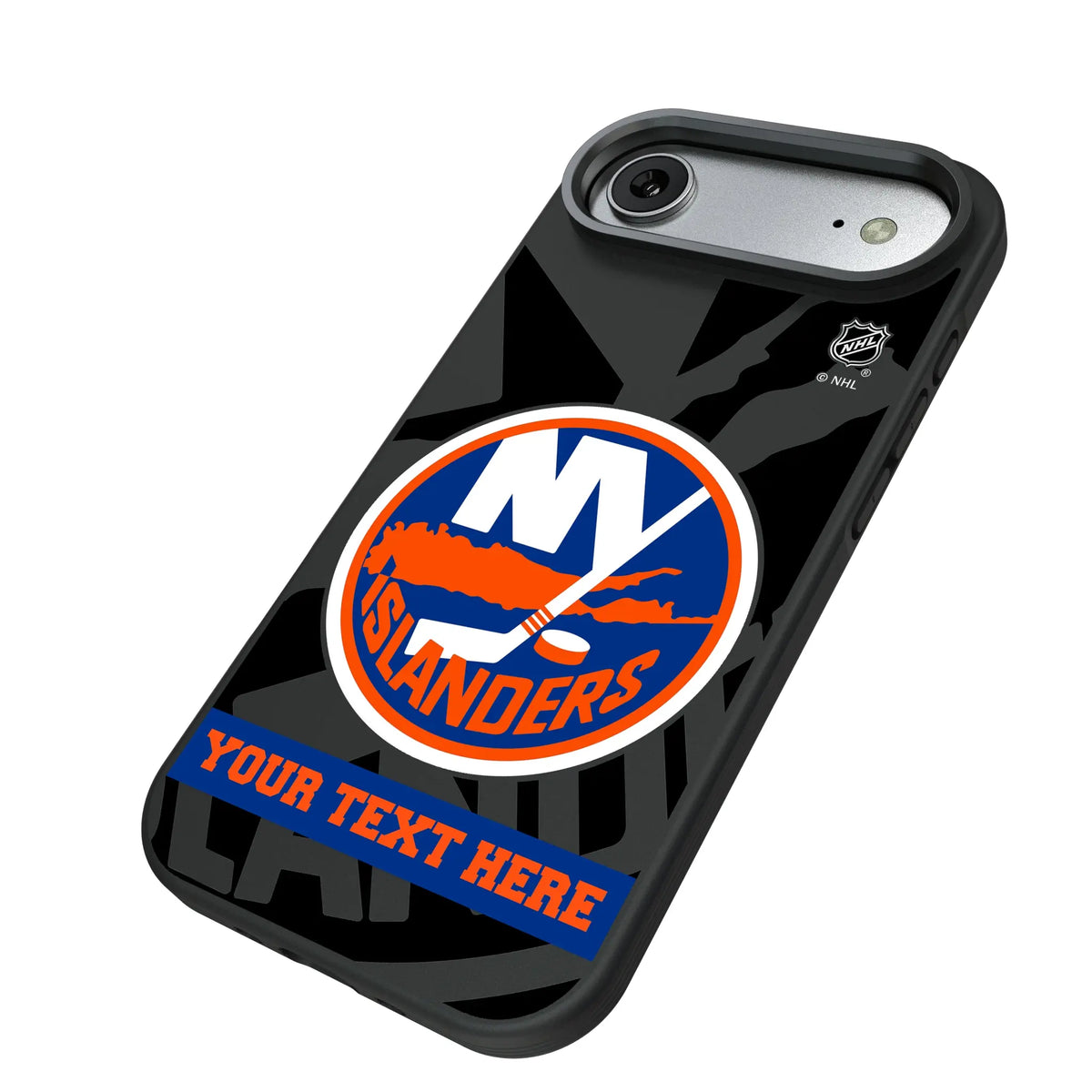 New York Islanders Personalized Tilt iPhone Bump Phone Case for Apple iPhone - Isometric View#Device_iPhone Air