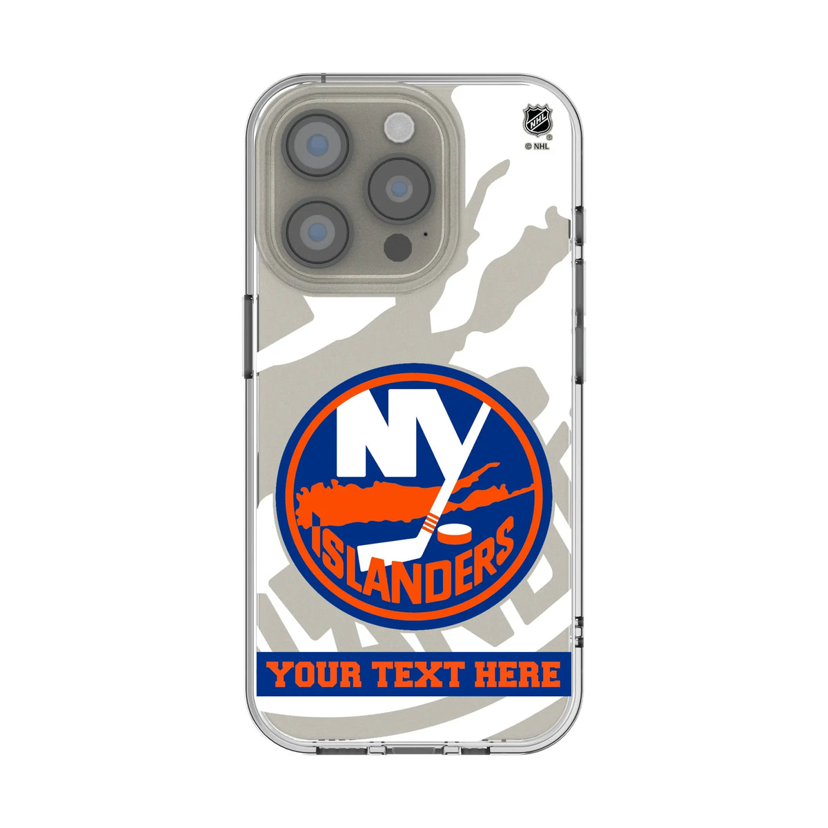 New York Islanders Personalized Tilt iPhone Clear Phone Case for Apple iPhone