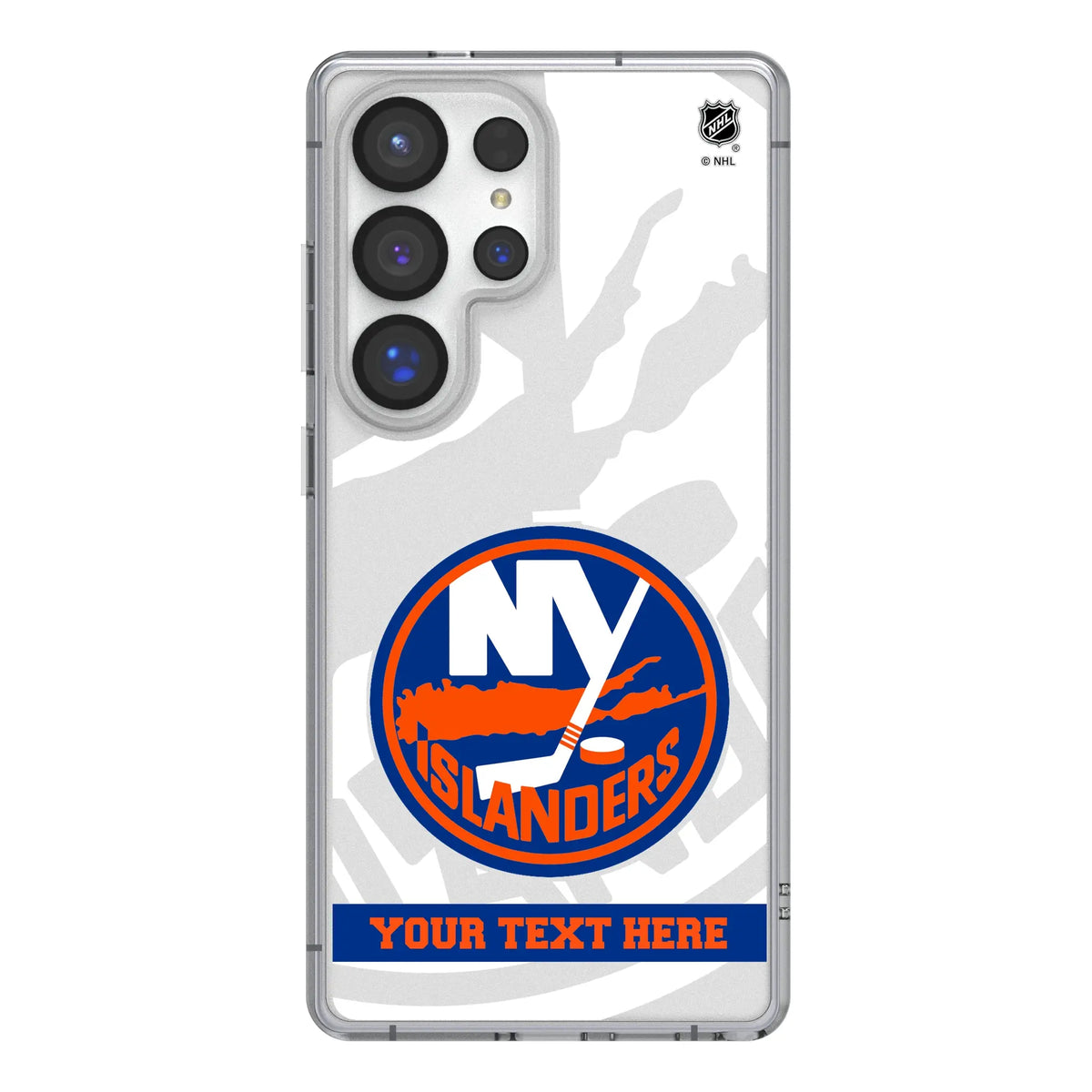 New York Islanders Personalized Tilt Galaxy Clear Phone Case for Samsung Galaxy#Device_Galaxy S25 Ultra