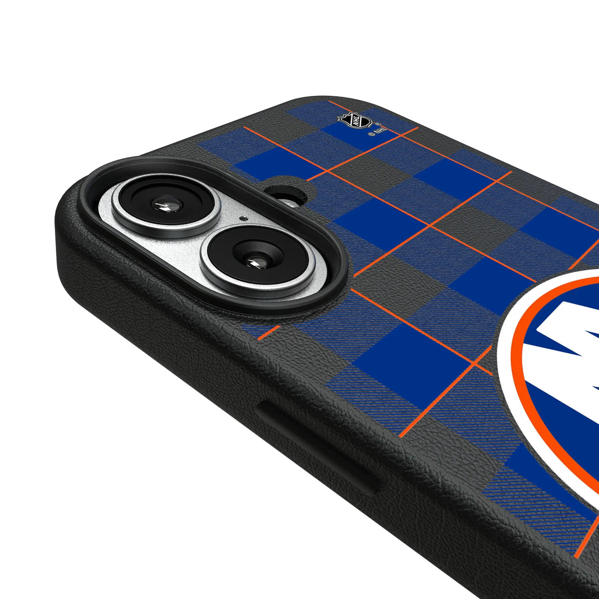 New York Islanders Plaid iPhone MagSafe Compatible Phone Case for Apple iPhone - Detail#Device_iPhone 17