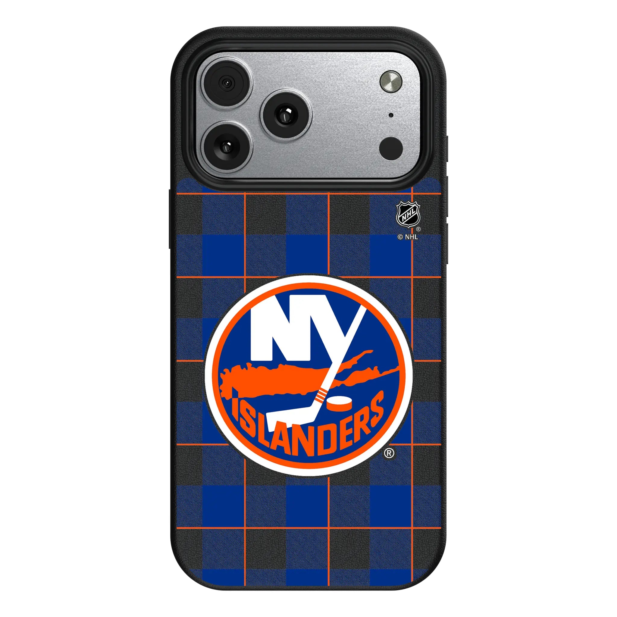 New York Islanders Plaid iPhone MagSafe Compatible Phone Case for Apple iPhone#Device_iPhone 17 Pro Max