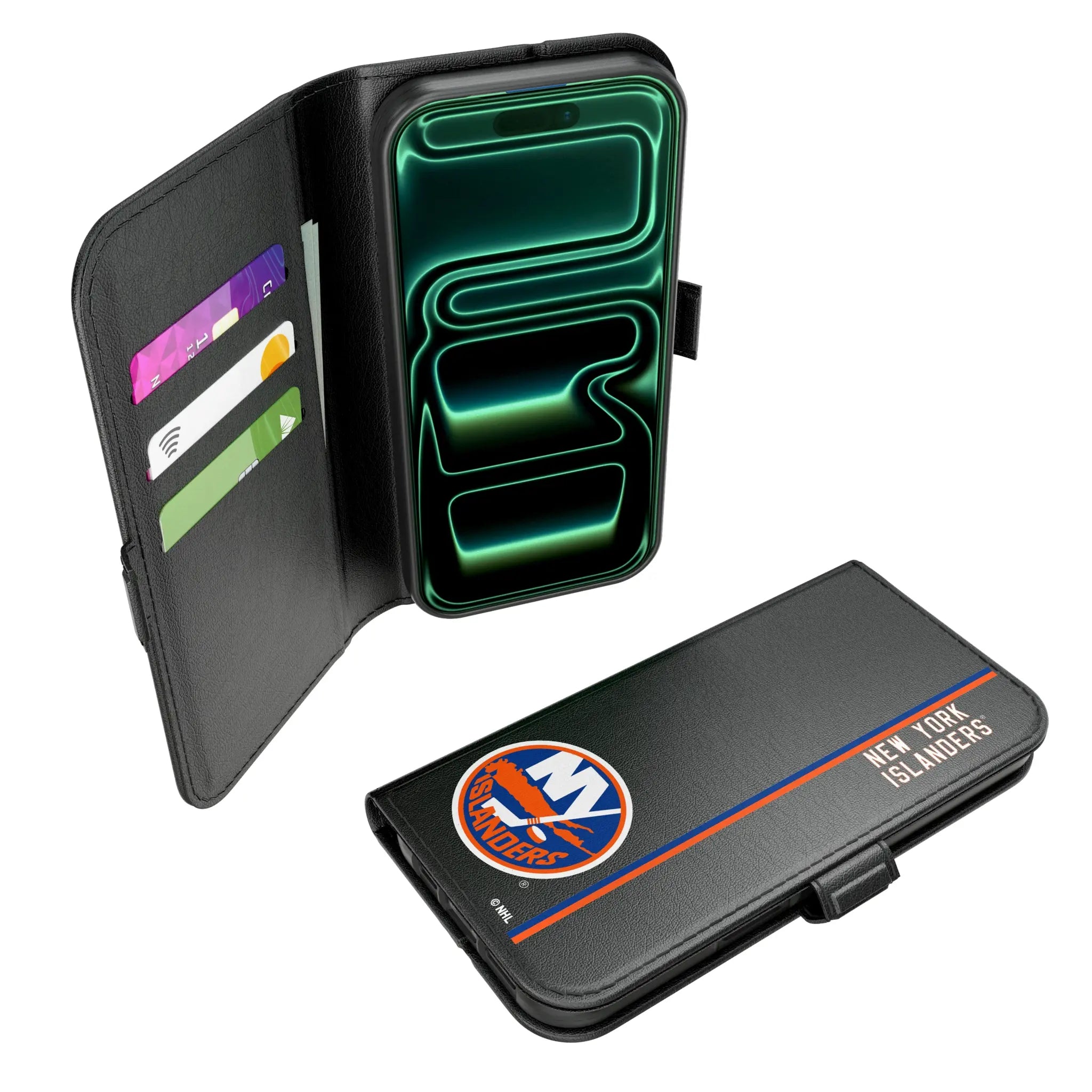 New York Islanders Sidebar iPhone Folio Phone Case for Apple iPhone#Device_iPhone 17