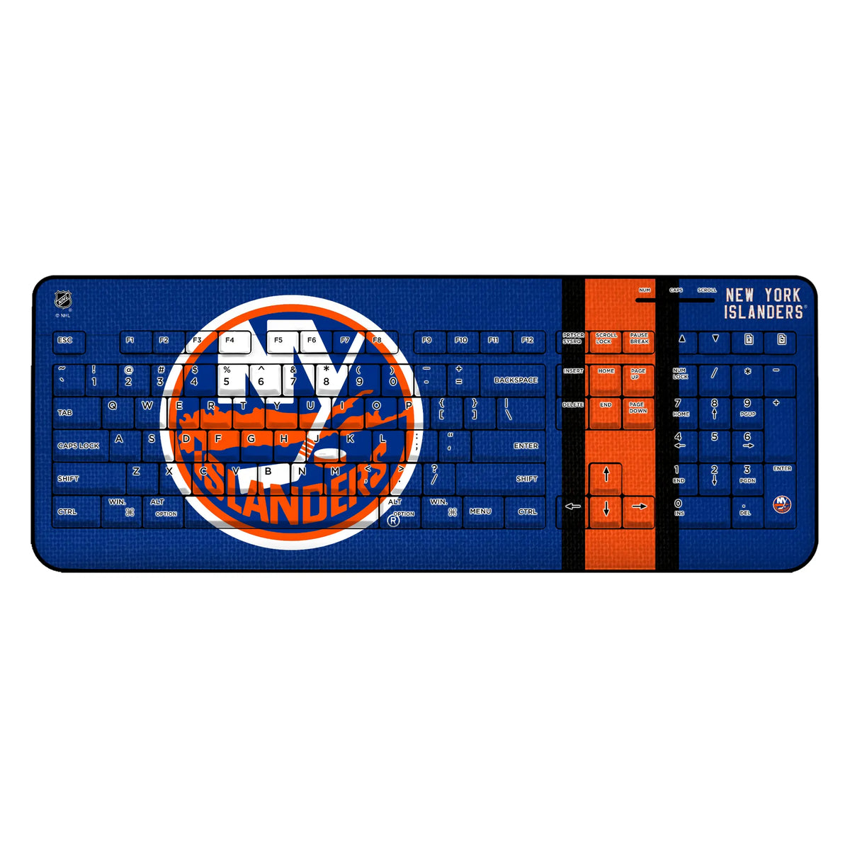New York Islanders Stripe Wireless USB Keyboard