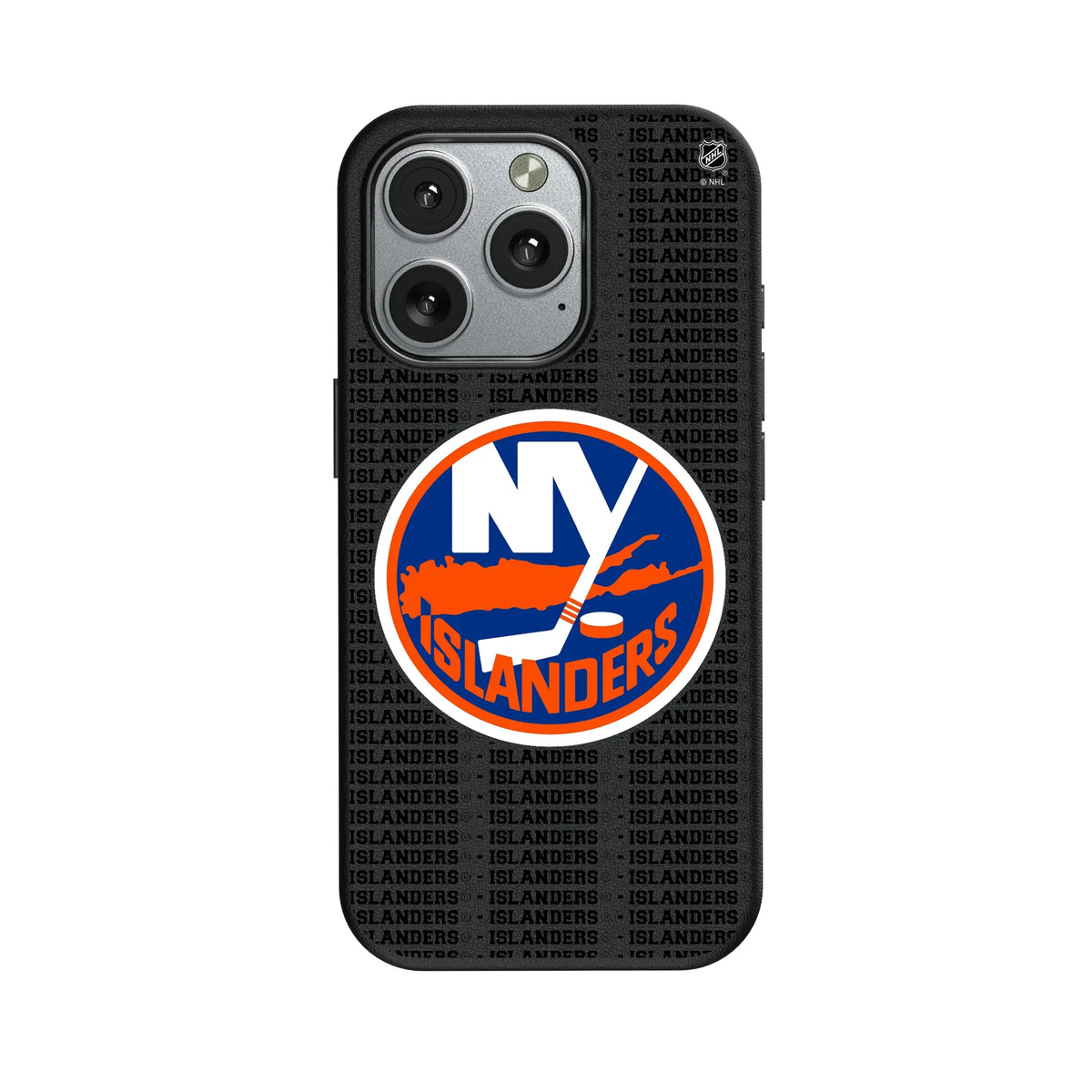 New York Islanders Text Backdrop iPhone MagSafe Compatible Phone Case for Apple iPhone#Device_iPhone 16 Pro