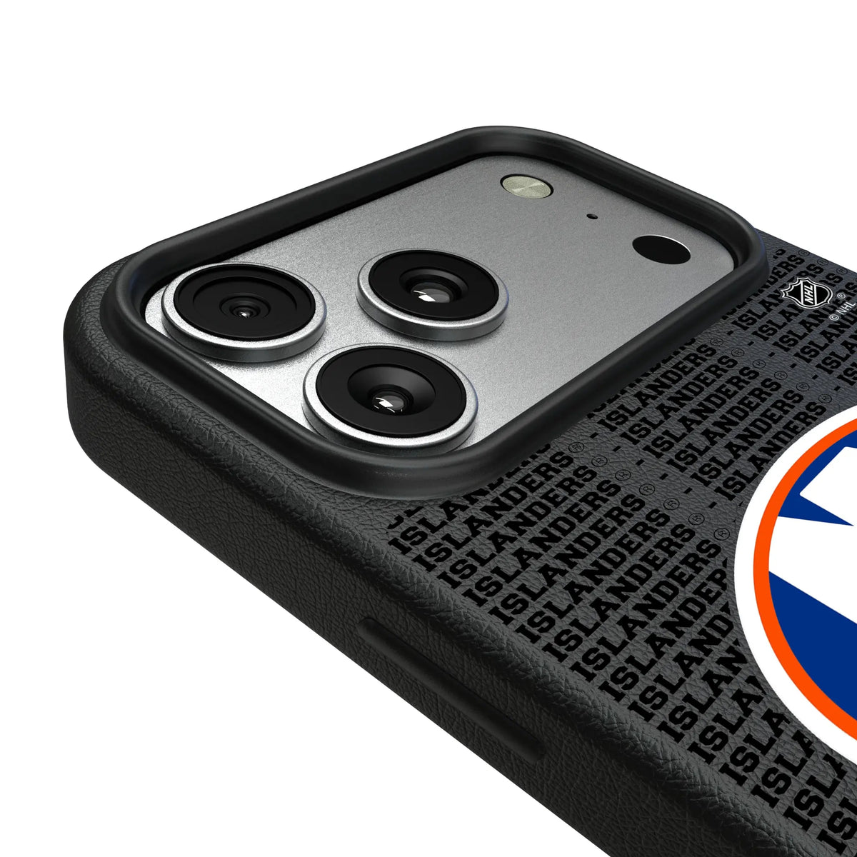 New York Islanders Text Backdrop iPhone MagSafe Compatible Phone Case for Apple iPhone - Detail#Device_iPhone 17 Pro Max