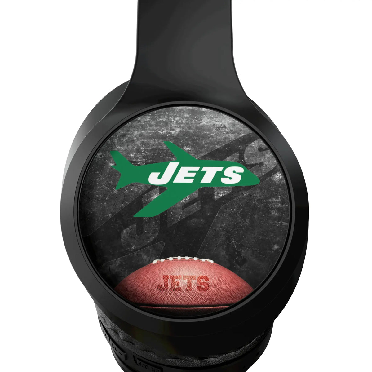 New York Jets 1963 Historic Collection Legendary Wireless Over-Ear Headphones With Case - Detail
