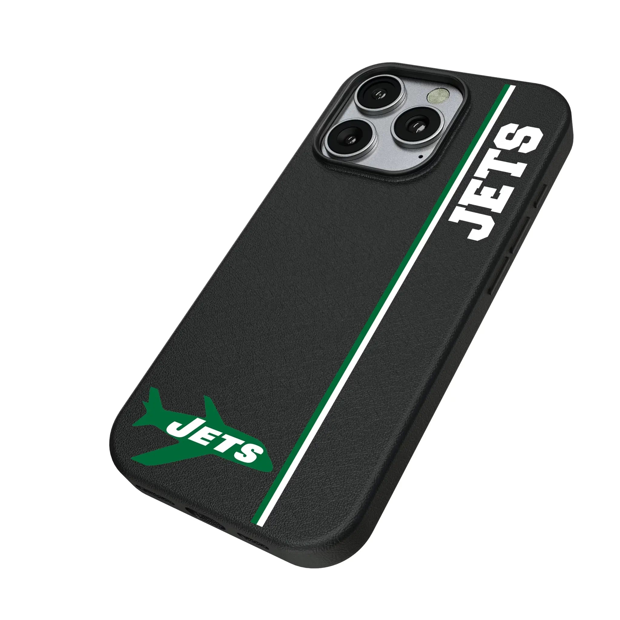 New York Jets 1963 Historic Collection Sidebar iPhone MagSafe Compatible Phone Case for Apple iPhone - Isometric View