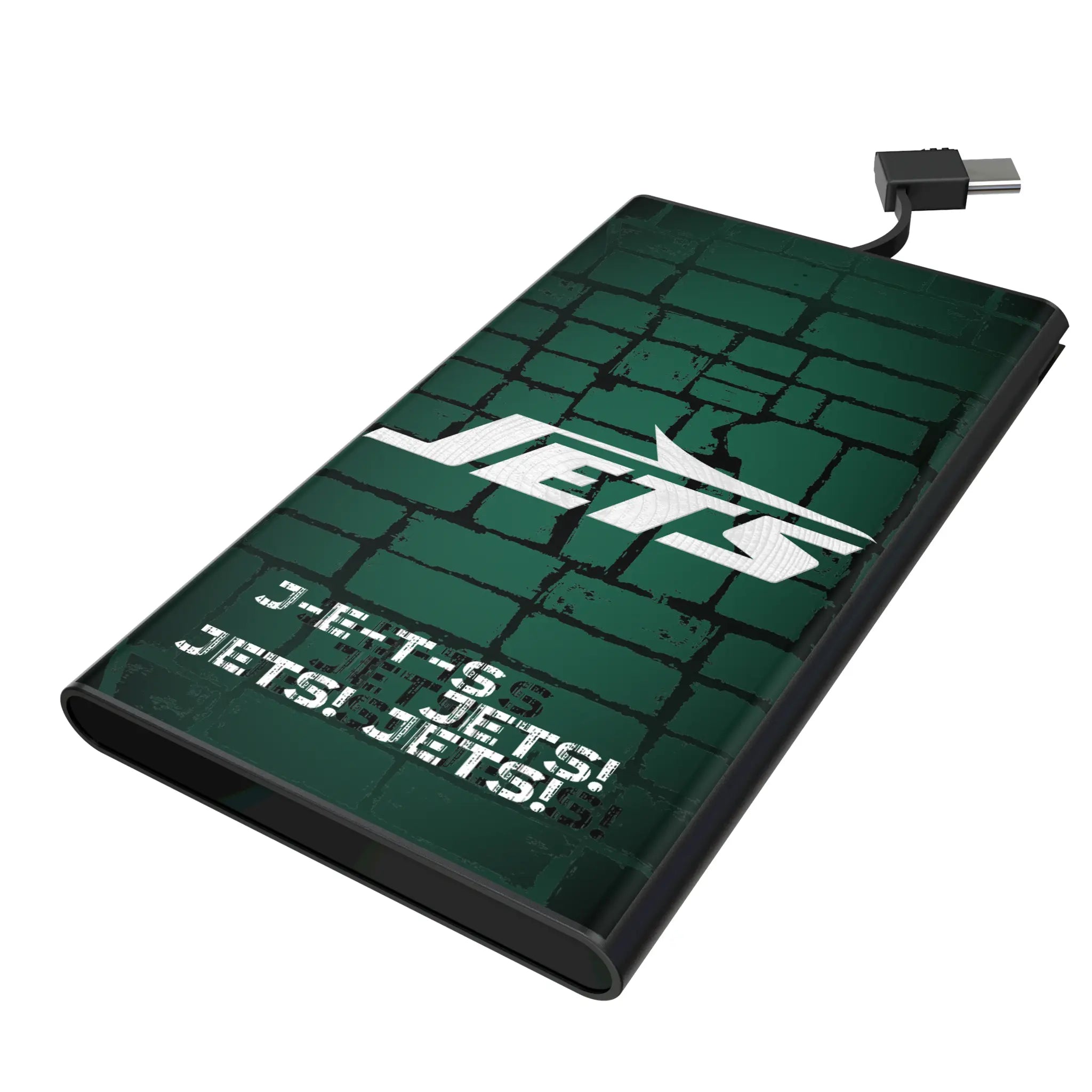 New York Jets Brick 5000mAh Flat Power Bank