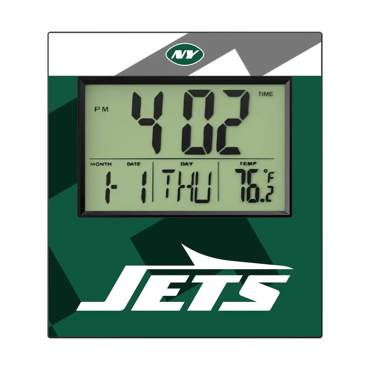 New York Jets Color Block Wall Clock