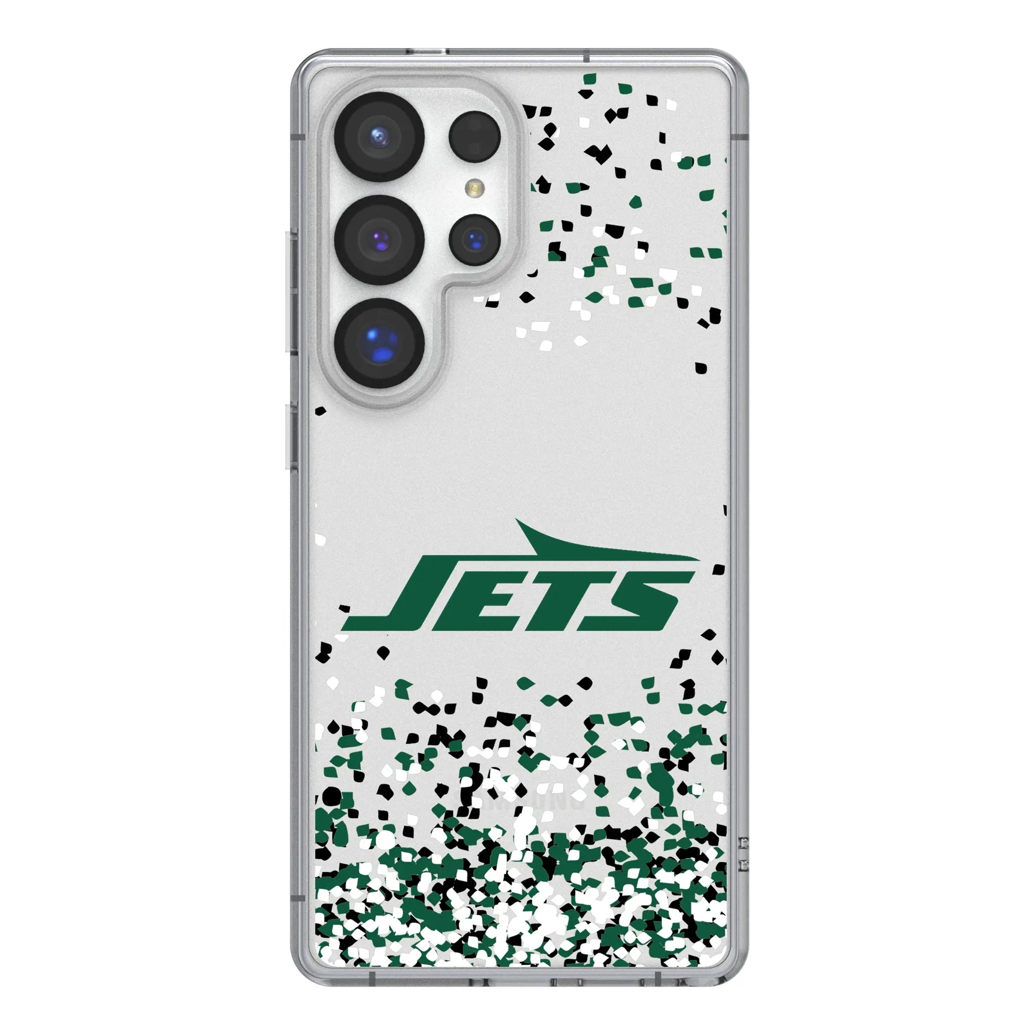New York Jets Confetti Galaxy Clear Phone Case for Samsung Galaxy#Device_Galaxy S25 Ultra