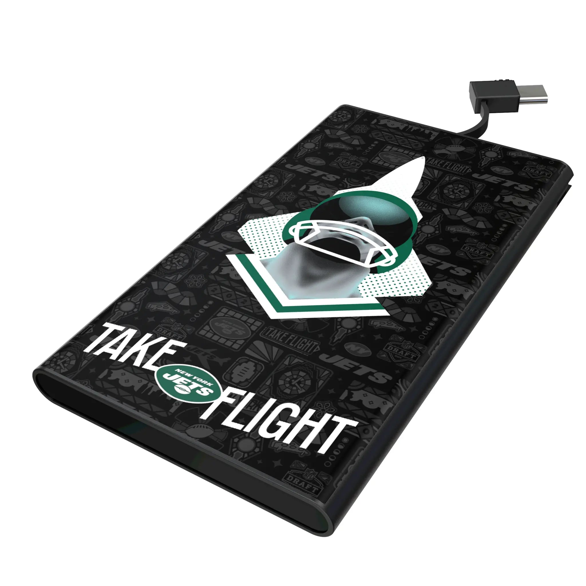 New York Jets Deco 5000mAh Flat Power Bank
