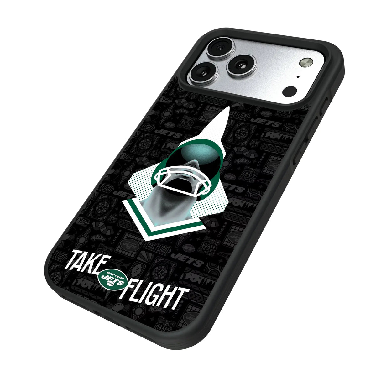 New York Jets Deco iPhone Bump Phone Case for Apple iPhone - Isometric View#Device_iPhone 17 Pro Max