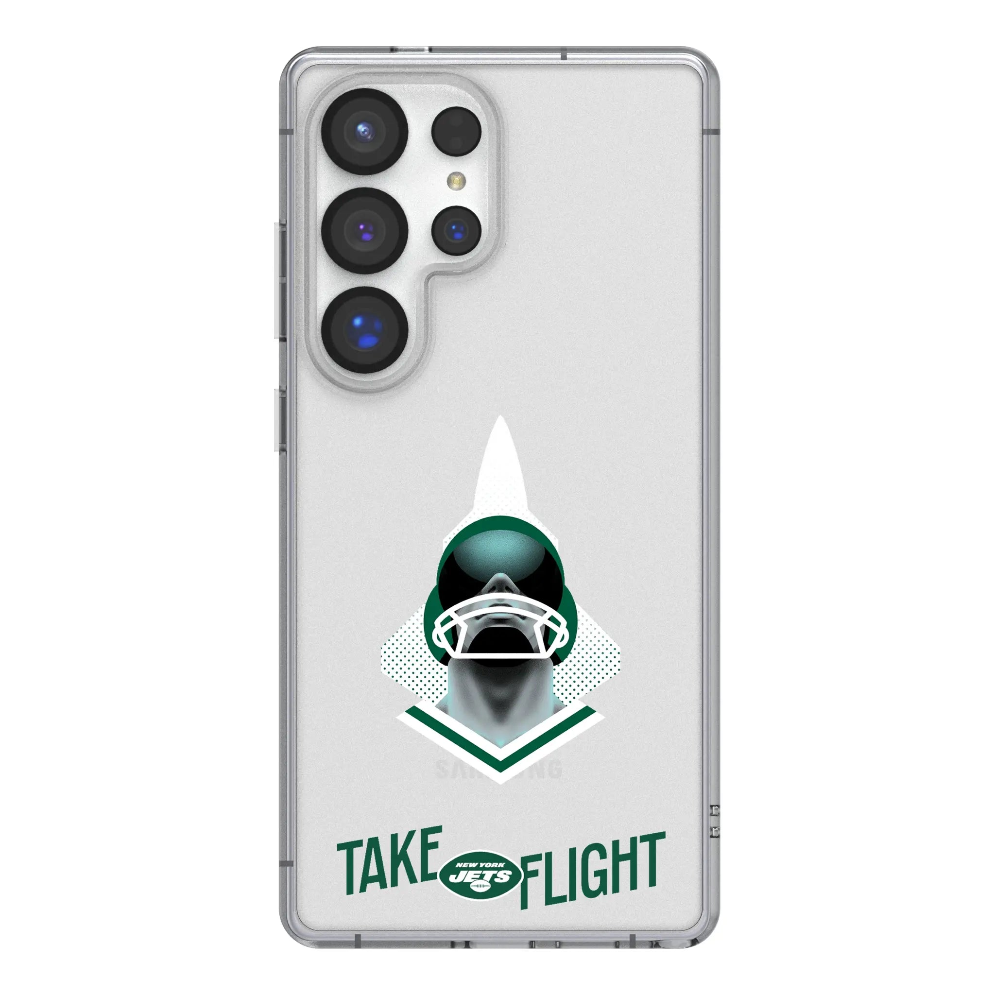 New York Jets Deco Galaxy Clear Phone Case for Samsung Galaxy#Device_Galaxy S25 Ultra