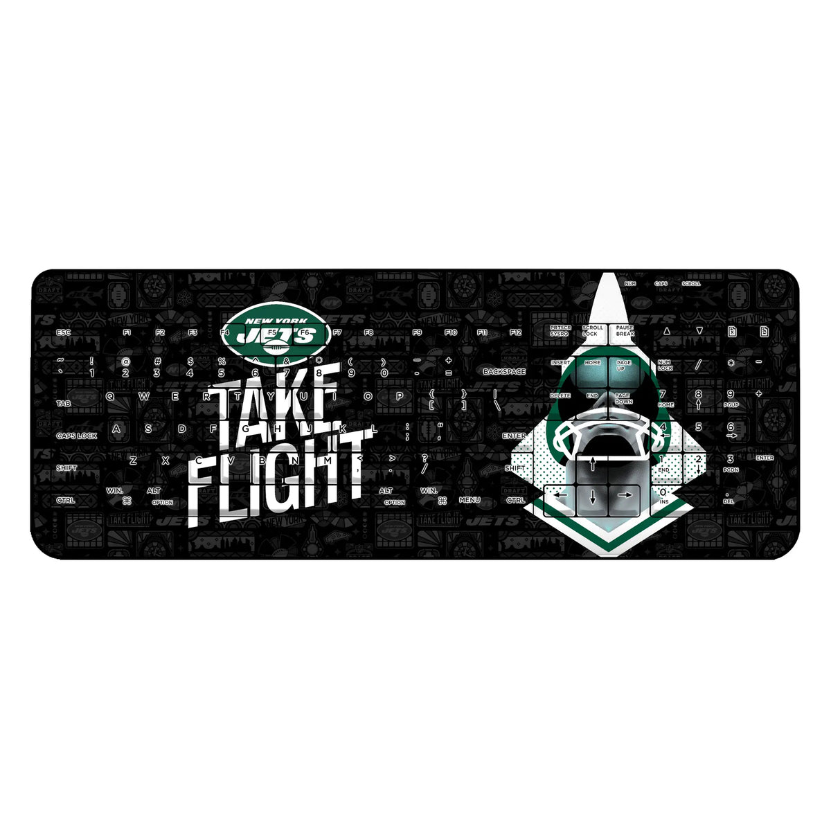New York Jets Deco Wireless USB Keyboard