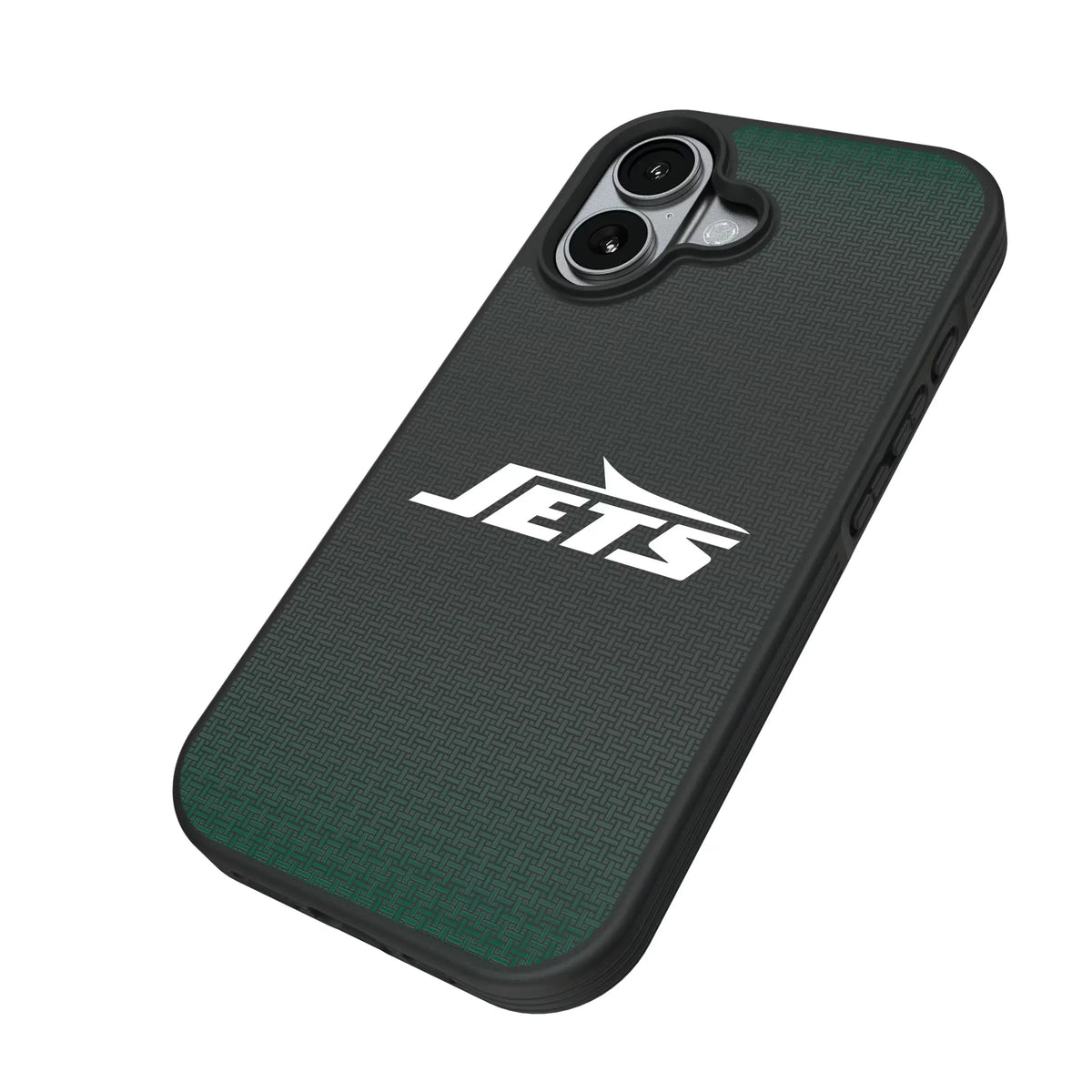 New York Jets Linen iPhone Bump Phone Case for Apple iPhone - Isometric View#Device_iPhone 17