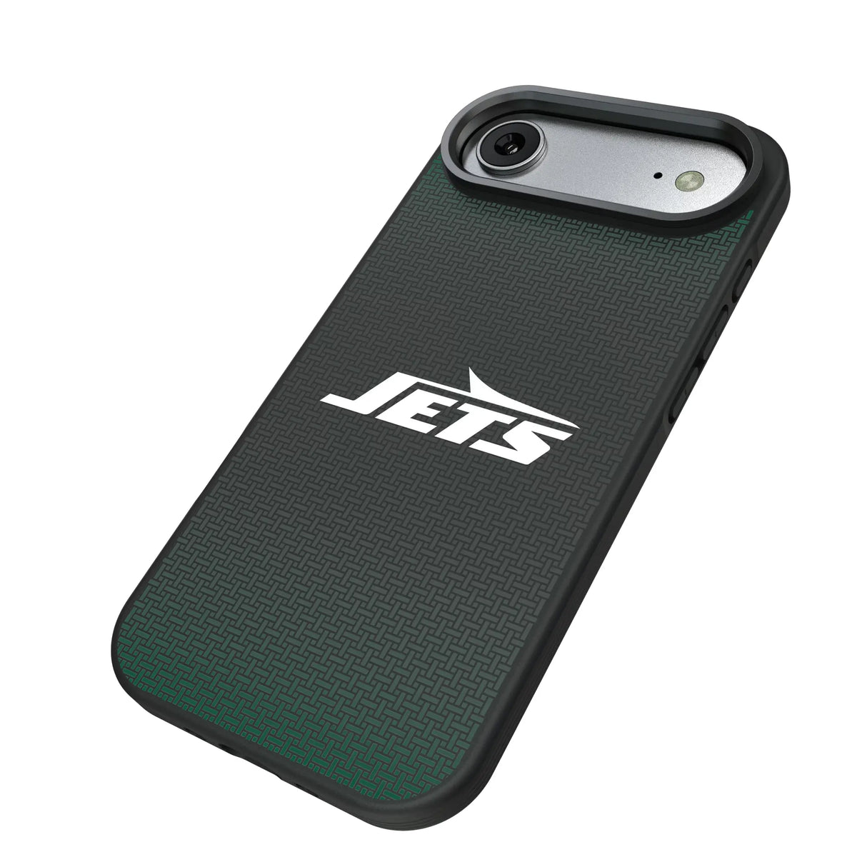 New York Jets Linen iPhone Bump Phone Case for Apple iPhone - Isometric View#Device_iPhone Air