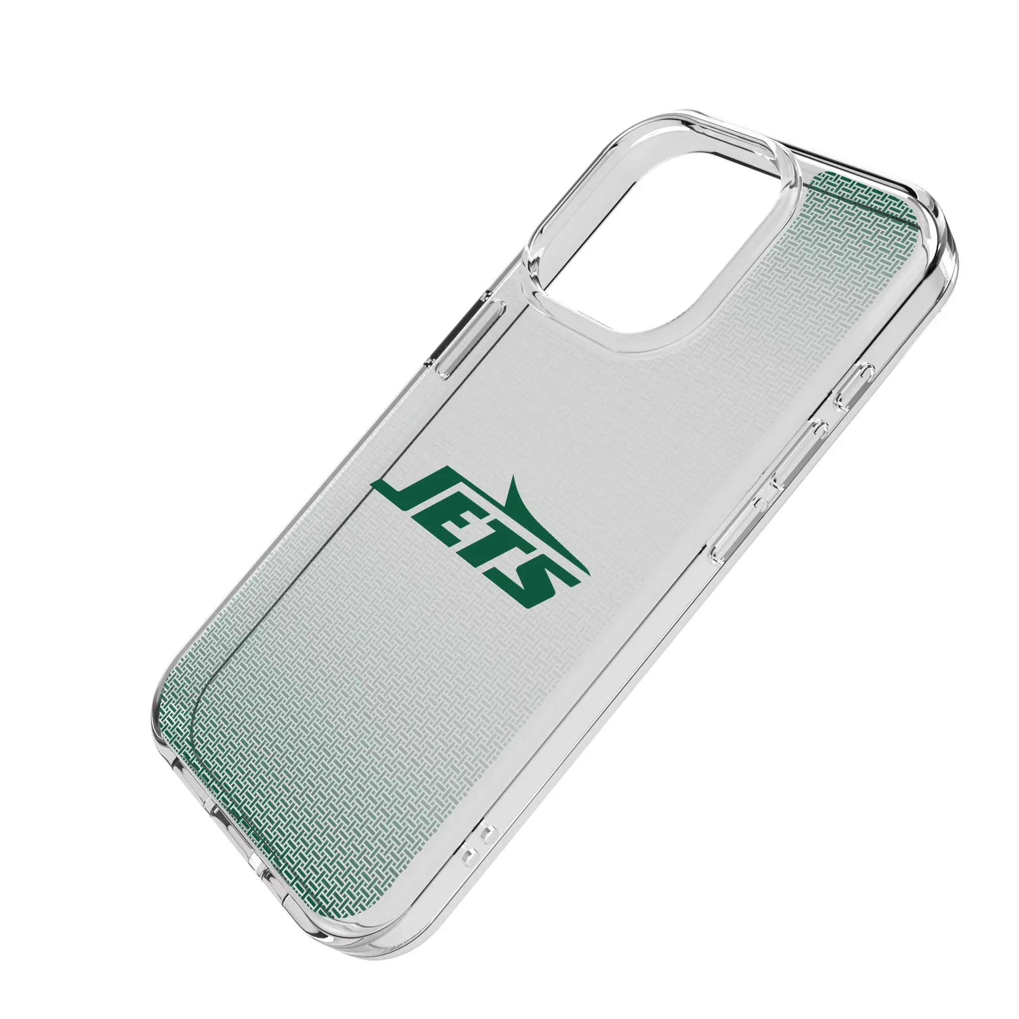 New York Jets Linen iPhone Clear Phone Case for Apple iPhone - Isometric View