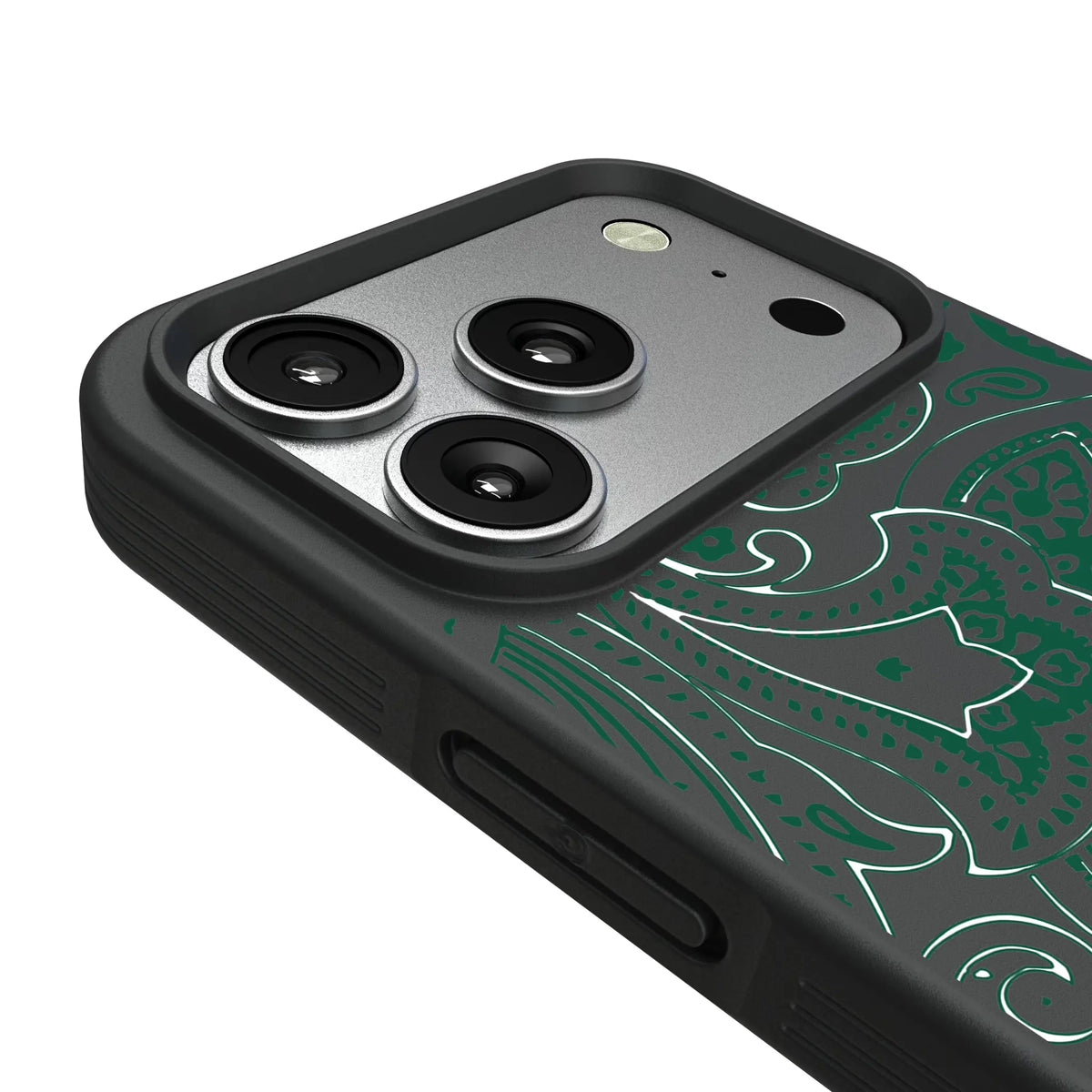 New York Jets Paisley iPhone Bump Phone Case for Apple iPhone - Detail#Device_iPhone 17 Pro